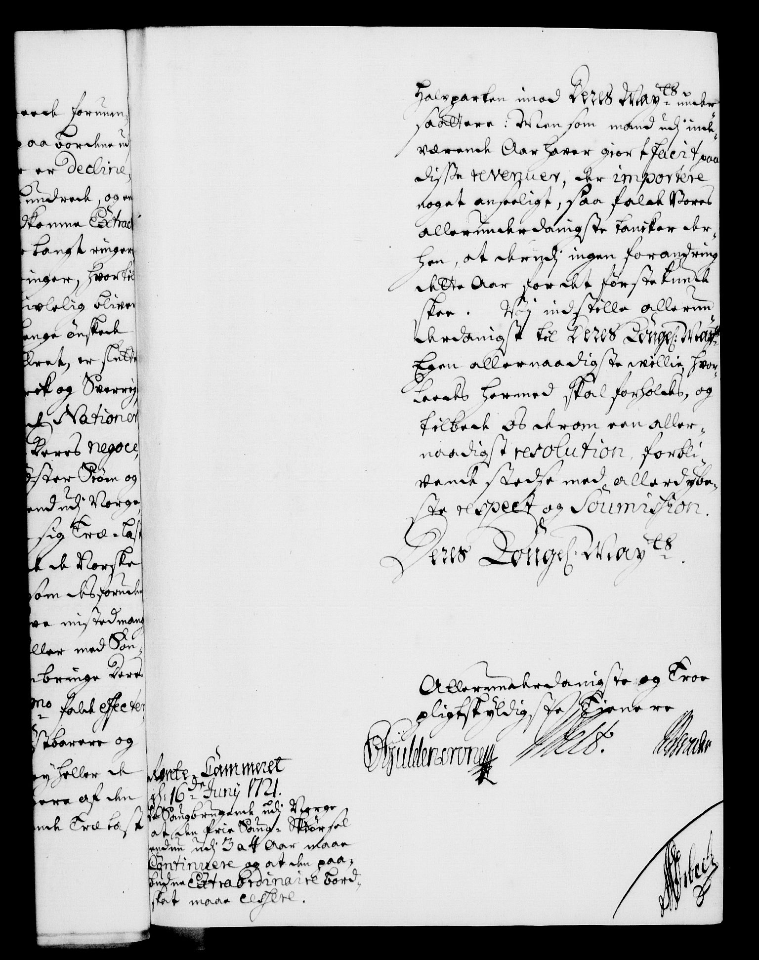 Rentekammeret, Kammerkanselliet, RA/EA-3111/G/Gf/Gfa/L0004: Norsk relasjons- og resolusjonsprotokoll (merket RK 52.4), 1721, s. 1042