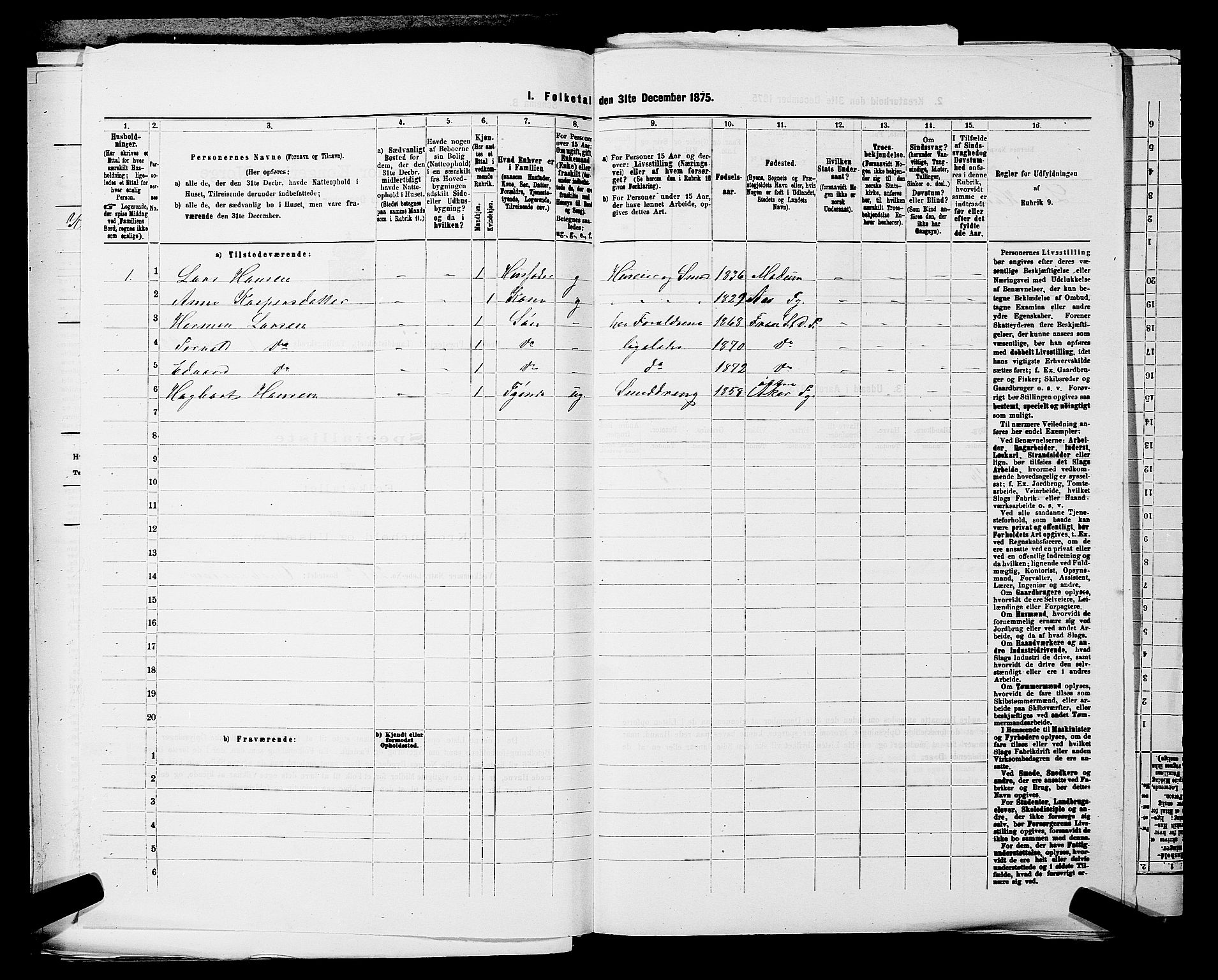 RA, Folketelling 1875 for 0215L Drøbak prestegjeld, Frogn sokn, 1875, s. 244