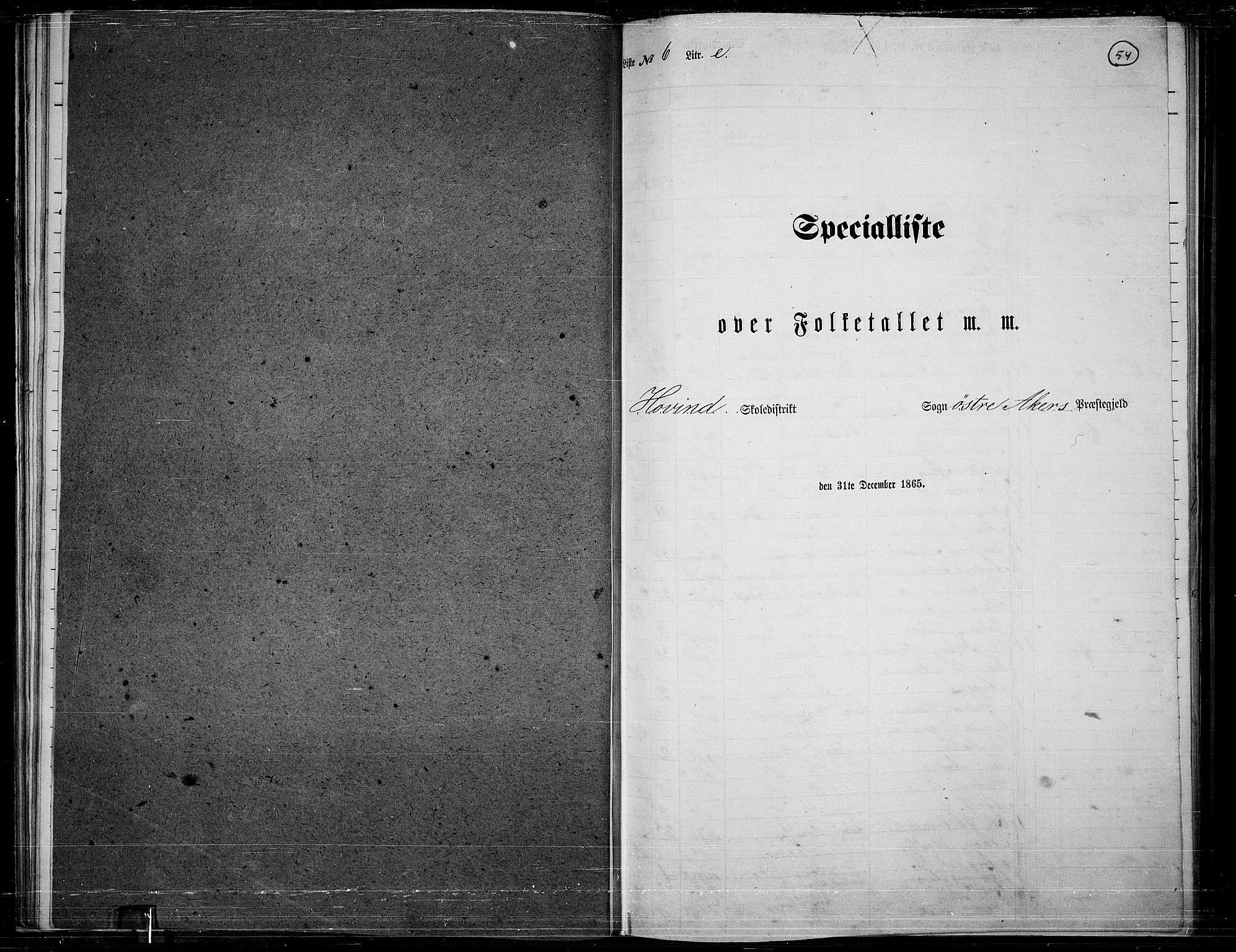 RA, Folketelling 1865 for 0218bP Østre Aker prestegjeld, 1865, s. 278
