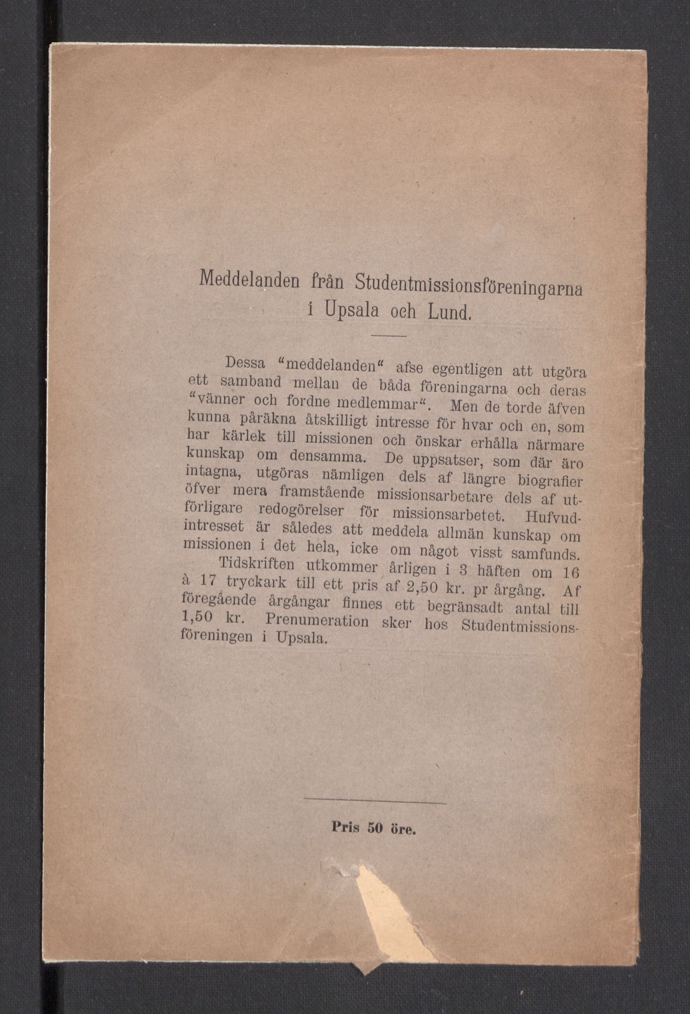 Kvinnelige Misjonsarbeidere, RA/PA-0699/F/Fj/L0032/0002: Diverse /  Mindre  småskrifter, trykksaker, om Armenia, 1896-1905