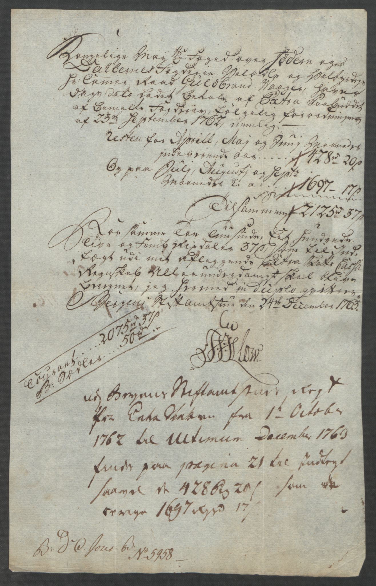 Rentekammeret inntil 1814, Reviderte regnskaper, Fogderegnskap, RA/EA-4092/R46/L2835: Ekstraskatten Jæren og Dalane, 1762-1764, s. 77