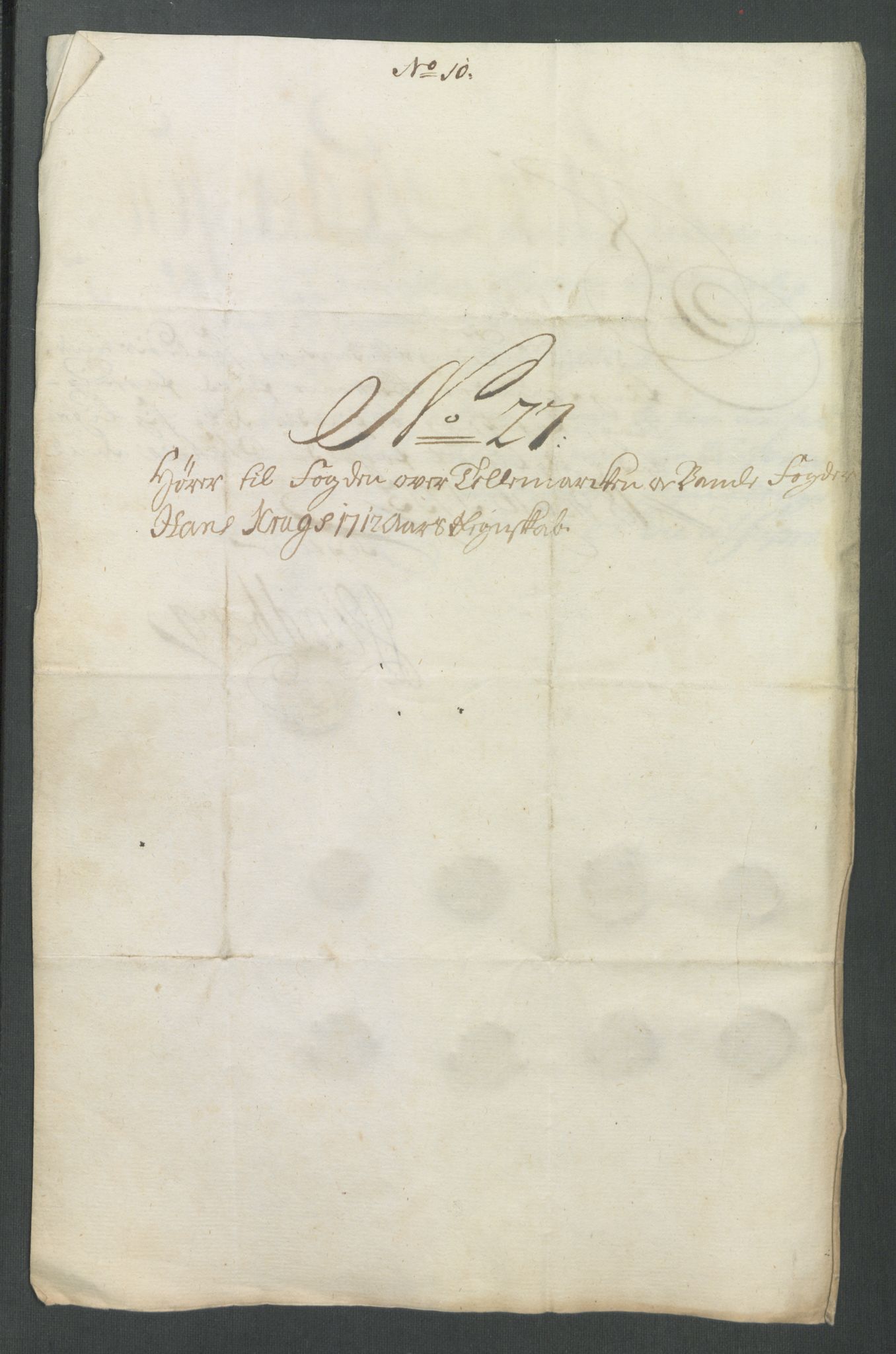 Rentekammeret inntil 1814, Reviderte regnskaper, Fogderegnskap, AV/RA-EA-4092/R36/L2123: Fogderegnskap Øvre og Nedre Telemark og Bamble, 1712, s. 270