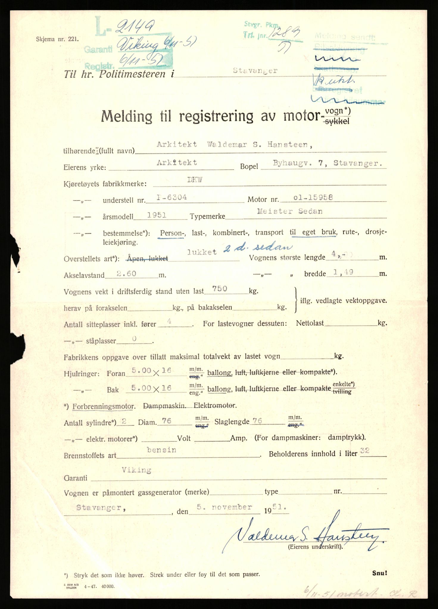 Stavanger trafikkstasjon, AV/SAST-A-101942/0/F/L0006: L-1700 - L-2149, 1930-1971, s. 2075