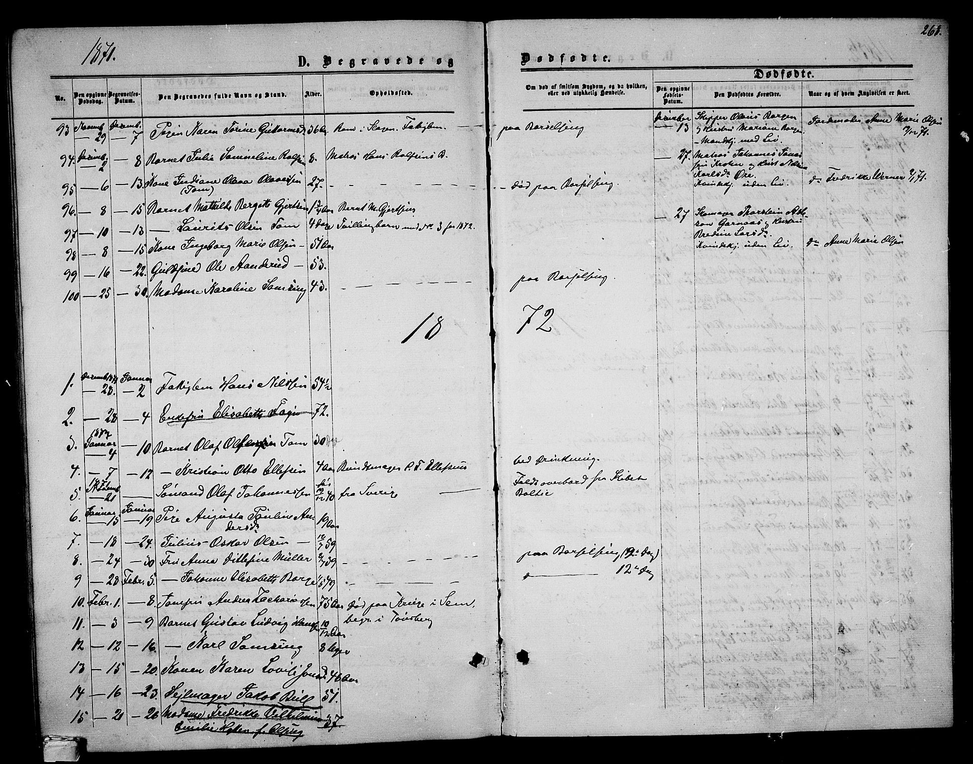 Tønsberg kirkebøker, AV/SAKO-A-330/G/Ga/L0004: Klokkerbok nr. 4, 1865-1874, s. 268