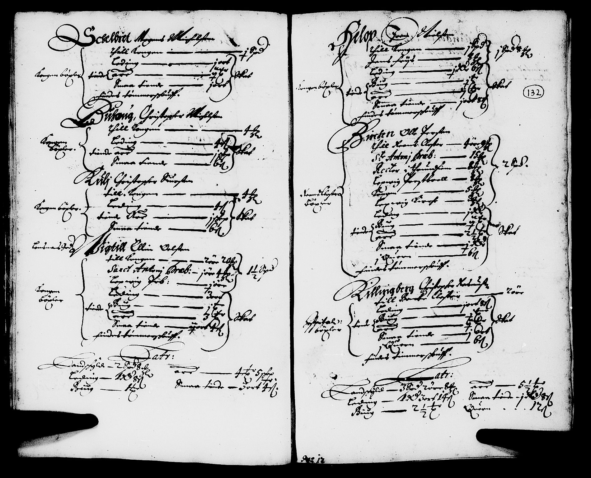 Rentekammeret inntil 1814, Realistisk ordnet avdeling, AV/RA-EA-4070/N/Nb/Nba/L0054: Stjørdal len, 1669, s. 131b-132a