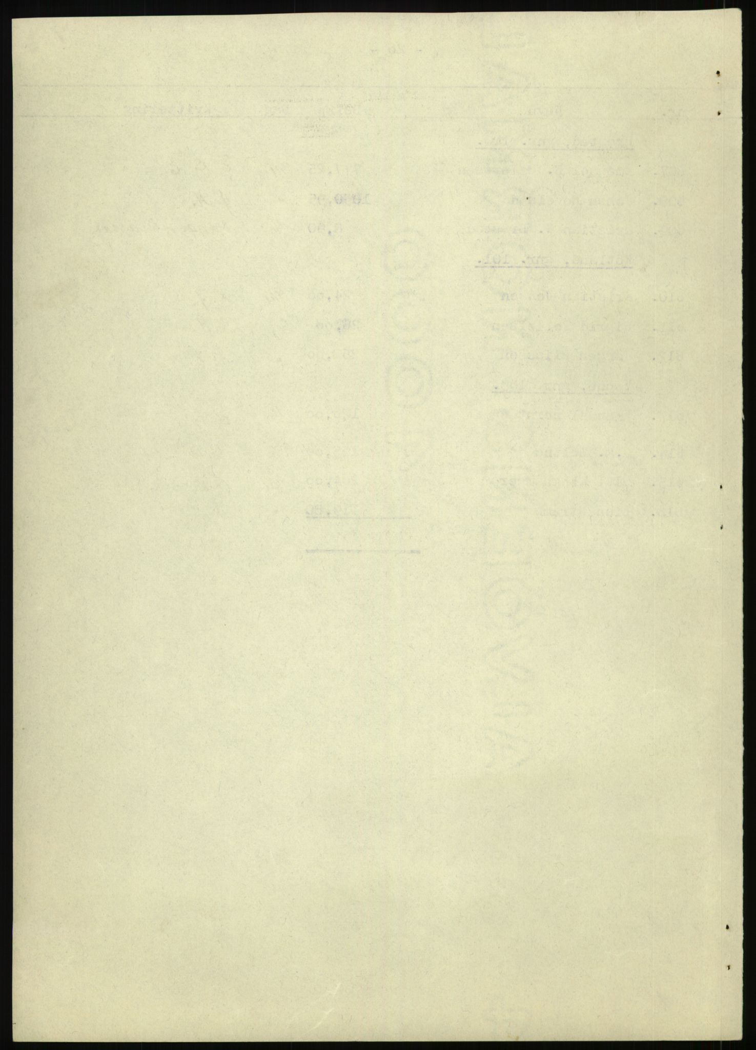 Forsvarsdepartementet, 10. kontor / Oppgjørskontoret, AV/RA-RAFA-1225/D/Db/L0180: Lista oppgjørskontor, 1942-1952, s. 1197