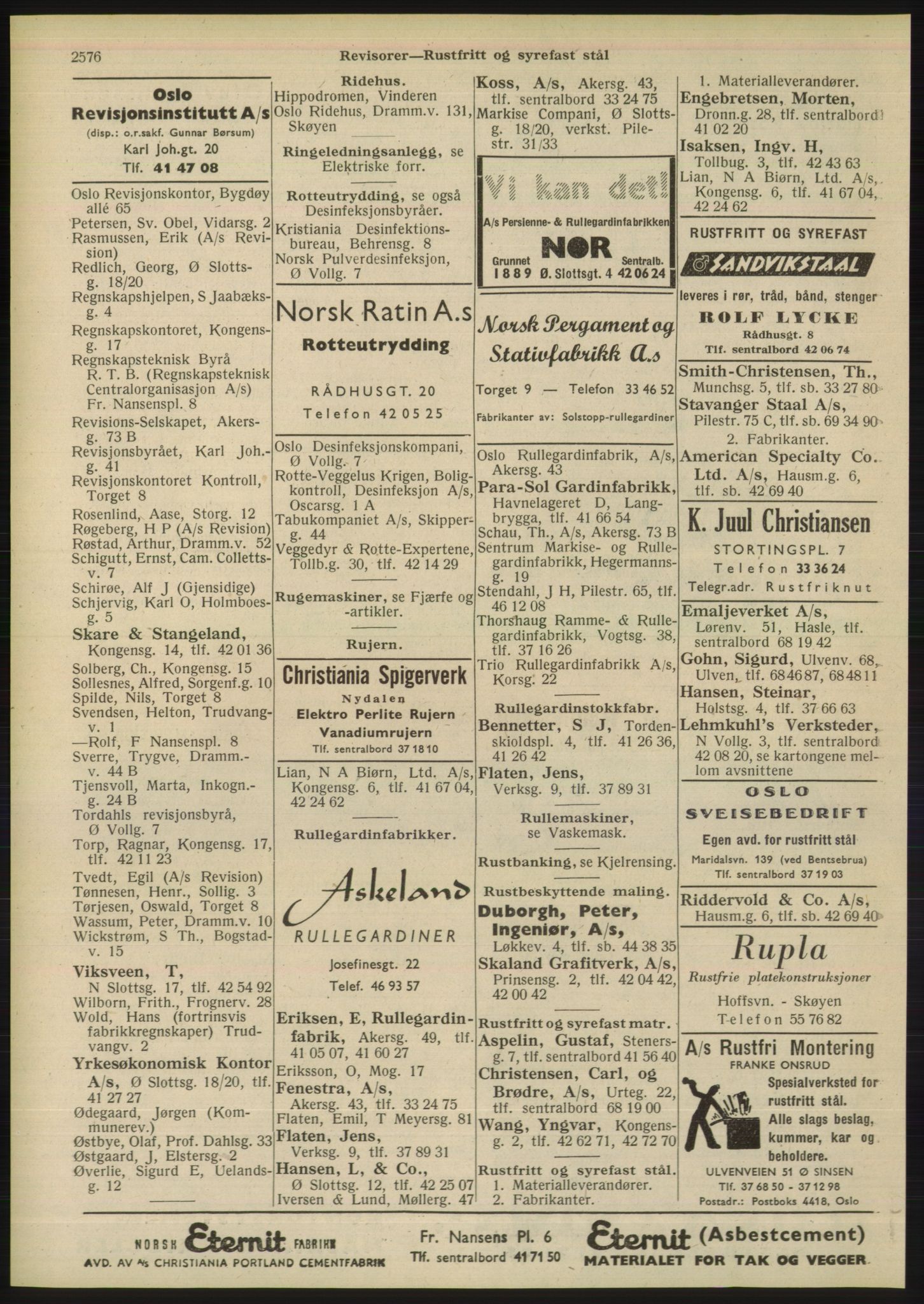 Kristiania/Oslo adressebok, PUBL/-, 1948, s. 2576