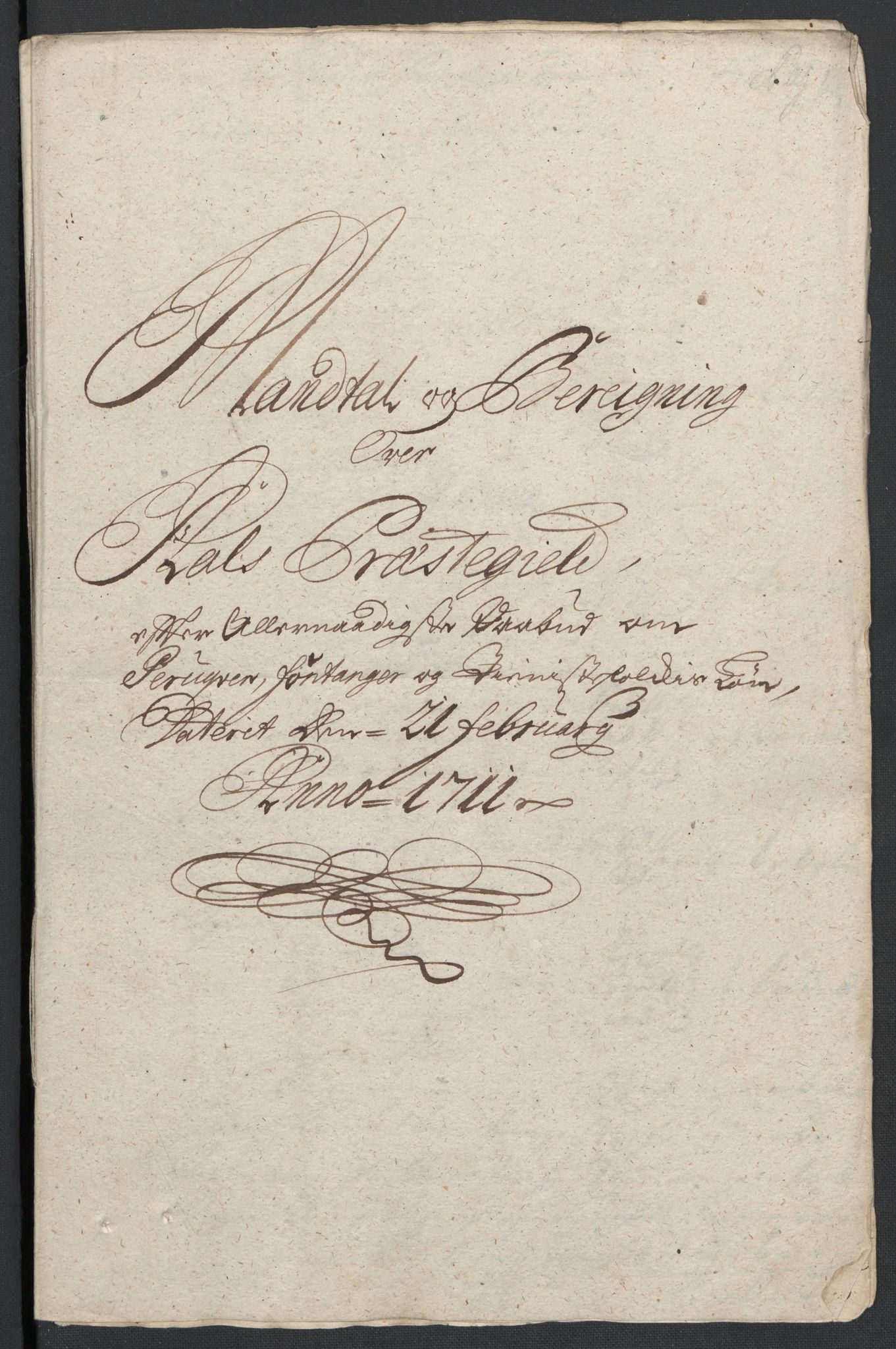 Rentekammeret inntil 1814, Reviderte regnskaper, Fogderegnskap, RA/EA-4092/R23/L1469: Fogderegnskap Ringerike og Hallingdal, 1711, s. 282