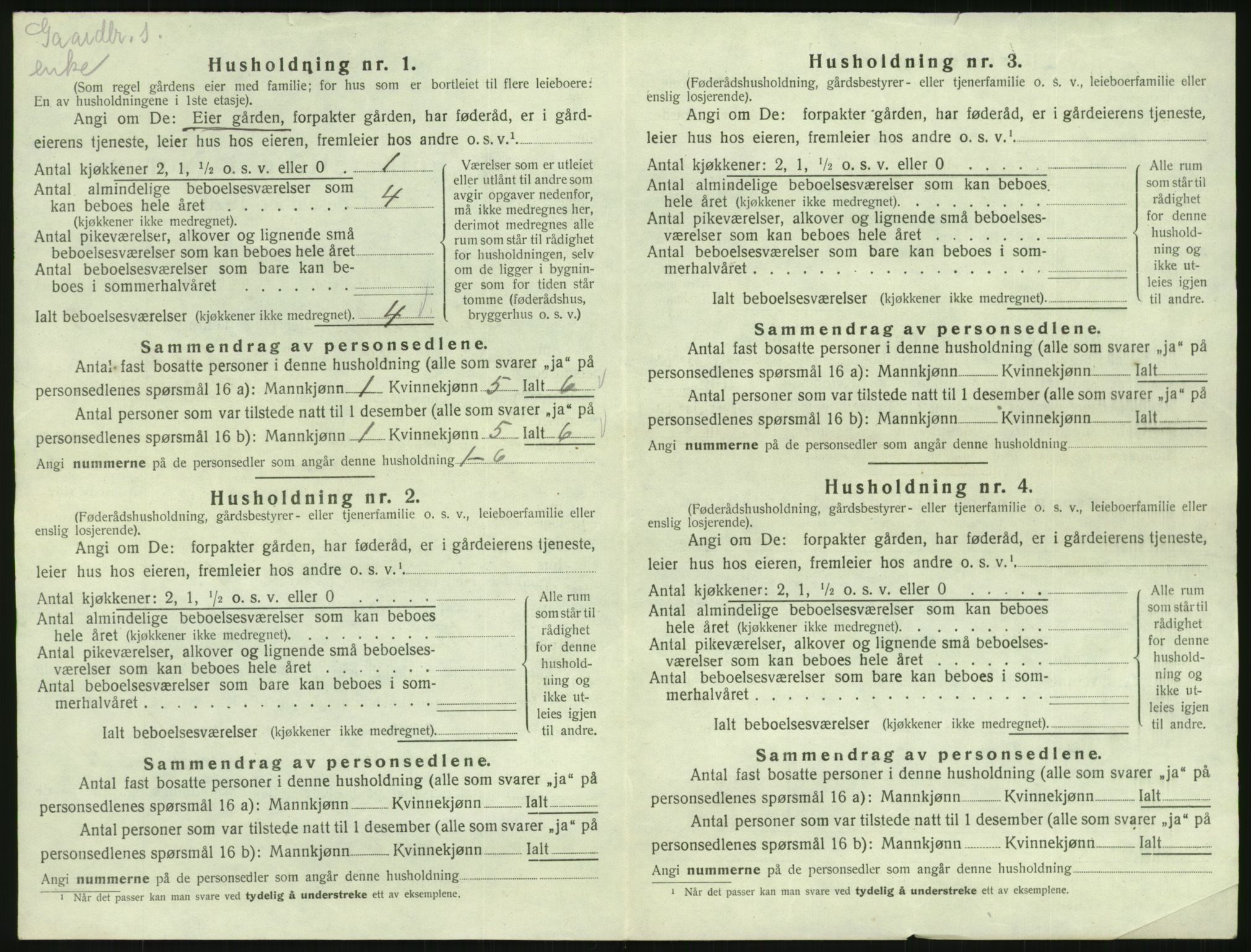 SAK, Folketelling 1920 for 1026 Åseral herred, 1920, s. 515