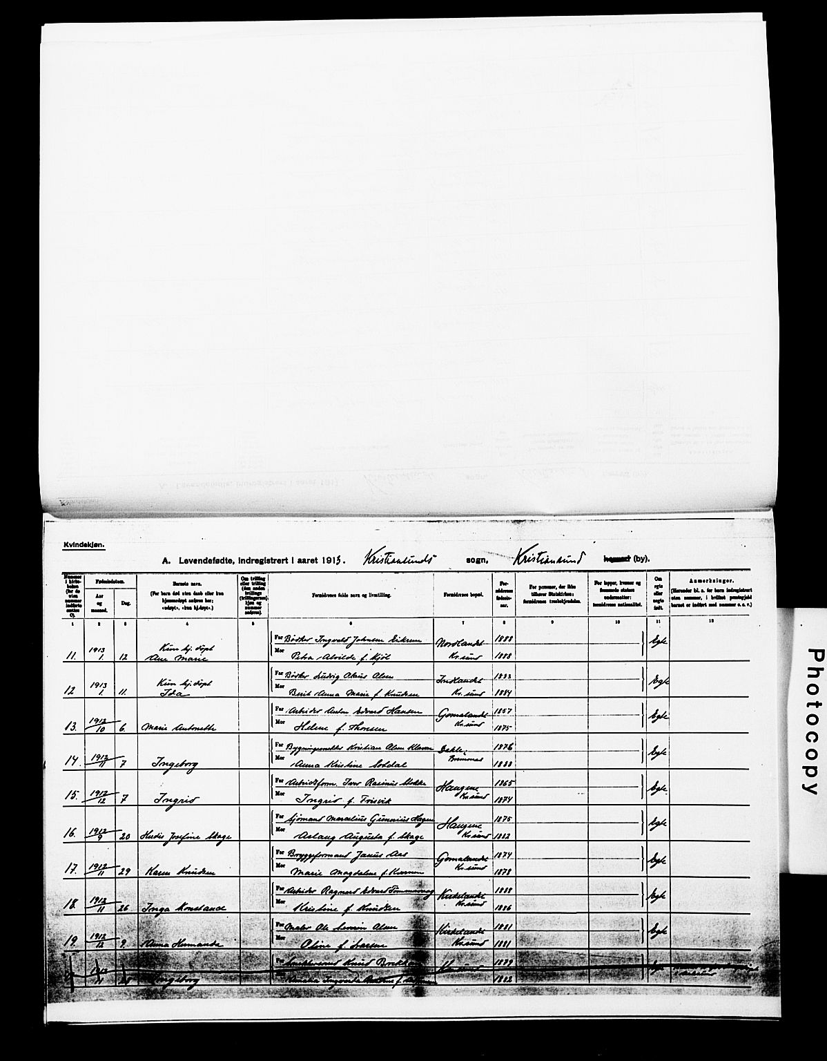 Ministerialprotokoller, klokkerbøker og fødselsregistre - Møre og Romsdal, AV/SAT-A-1454/572/L0861: Ministerialbok nr. 572D05, 1913-1920