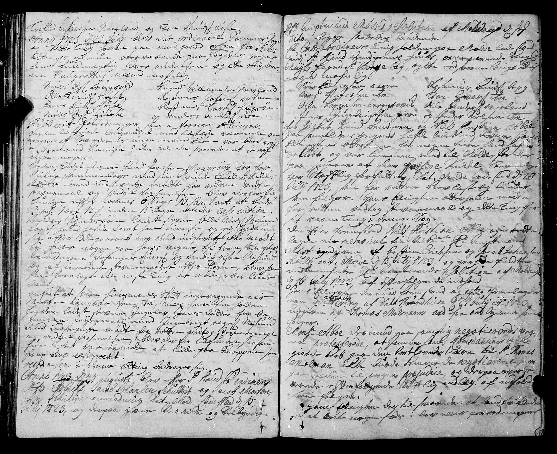 Romsdal sorenskriveri, SAT/A-4149/1/1/1A/L0009: Tingbok, 1722-1728, s. 39b-40a