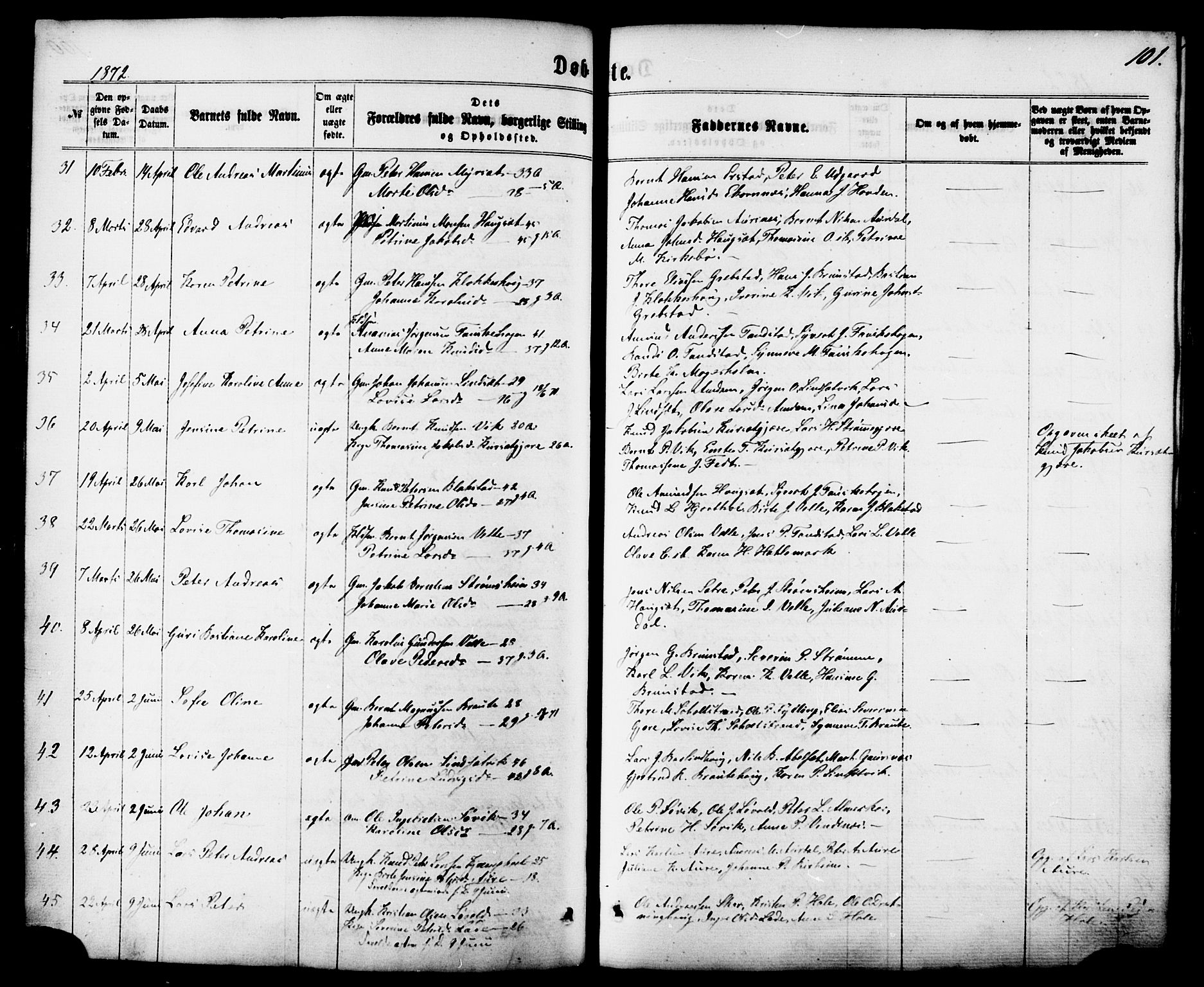 Ministerialprotokoller, klokkerbøker og fødselsregistre - Møre og Romsdal, AV/SAT-A-1454/522/L0314: Ministerialbok nr. 522A09, 1863-1877, s. 101