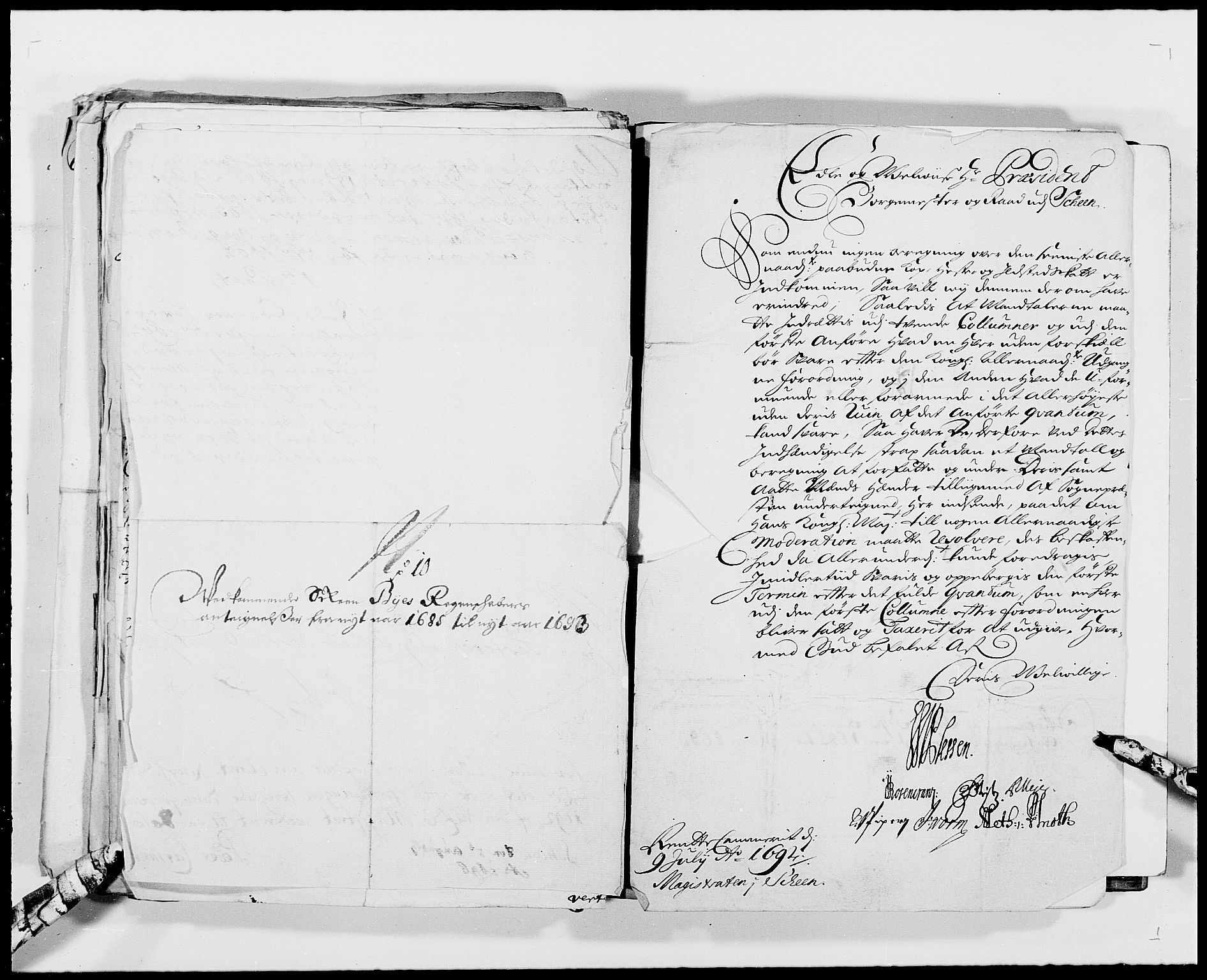 Rentekammeret inntil 1814, Reviderte regnskaper, Byregnskaper, AV/RA-EA-4066/R/Rj/L0193: [J3] Kontribusjonsregnskap (med Langesund, Brevik, Porsgrunn og Kragerø), 1663-1691, s. 416