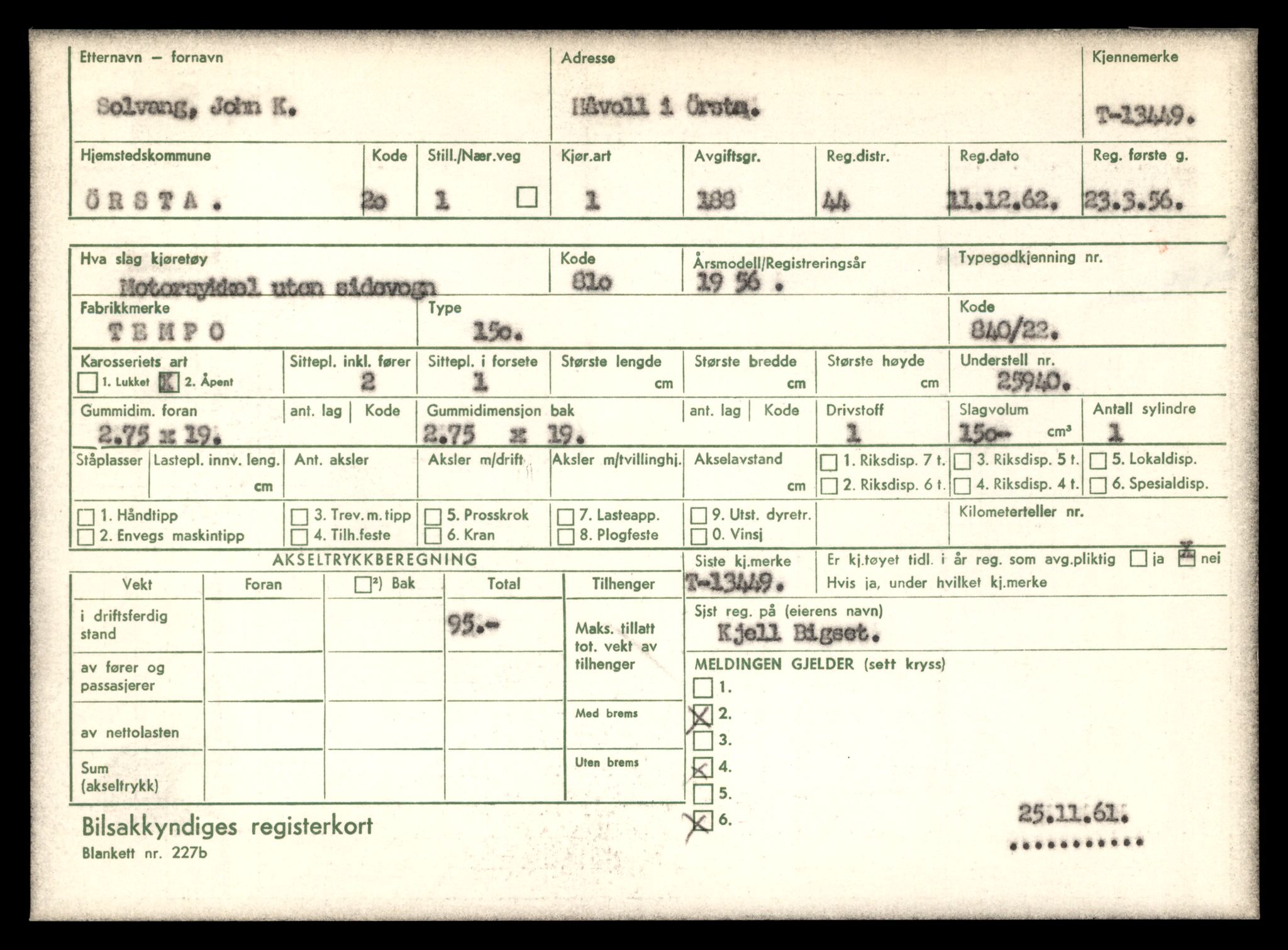 Møre og Romsdal vegkontor - Ålesund trafikkstasjon, AV/SAT-A-4099/F/Fe/L0039: Registreringskort for kjøretøy T 13361 - T 13530, 1927-1998, s. 1535