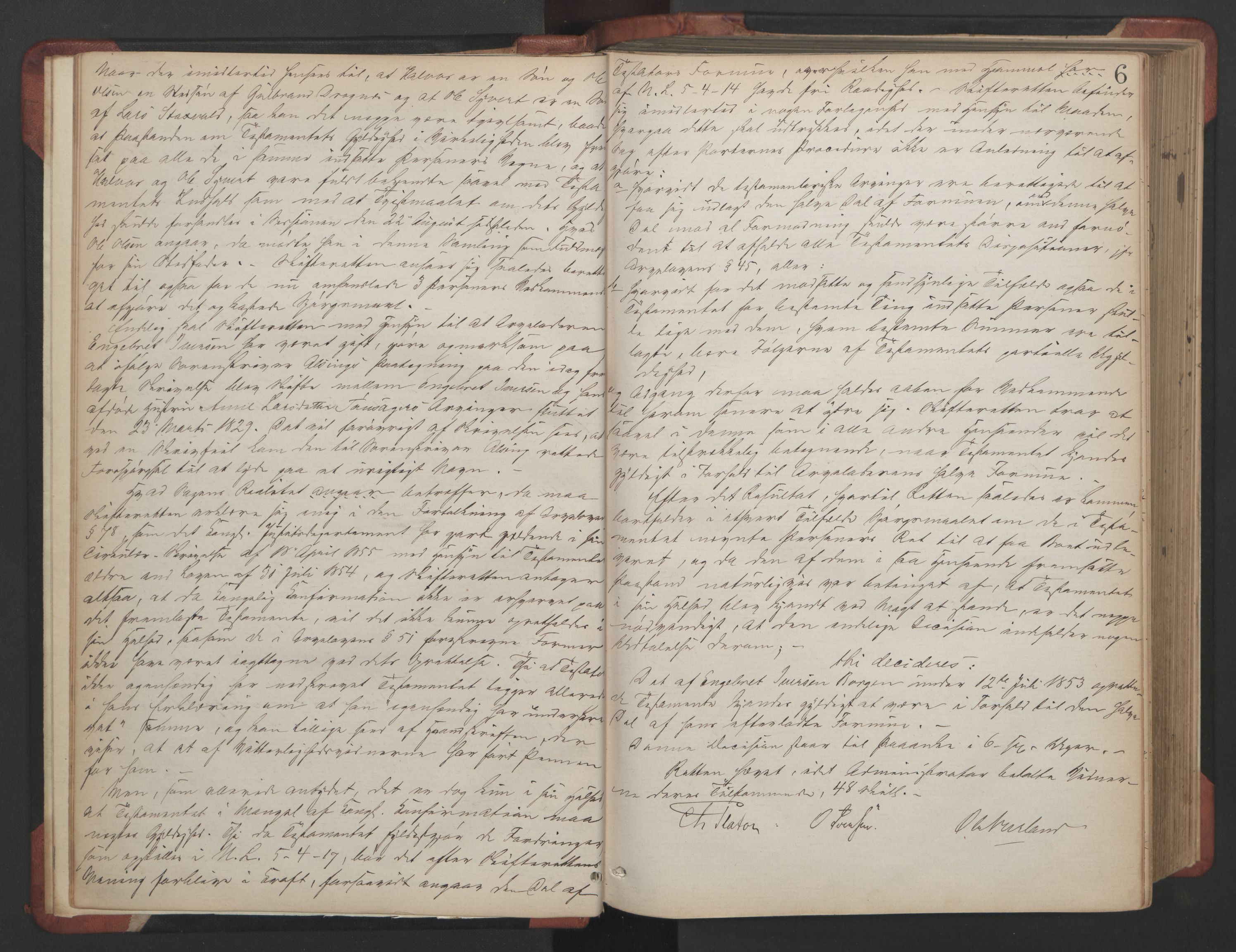 Nes tingrett, AV/SAO-A-10548/H/Hb/L0004: Registrerings- og forhandlingsprotokoll "Q", 1867-1877, s. 5b-6a