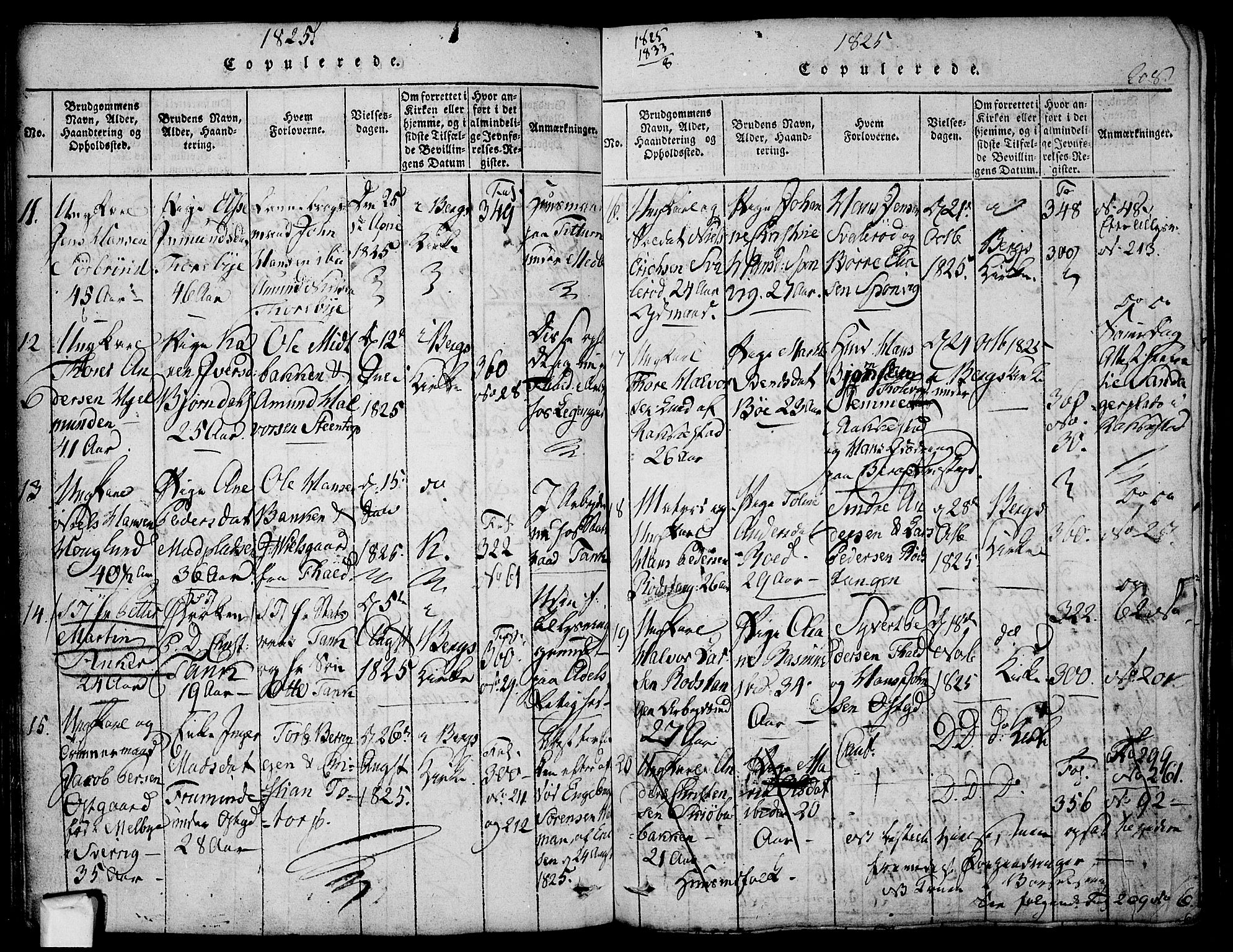 Berg prestekontor Kirkebøker, AV/SAO-A-10902/F/Fa/L0002: Ministerialbok nr. I 2, 1815-1831, s. 208