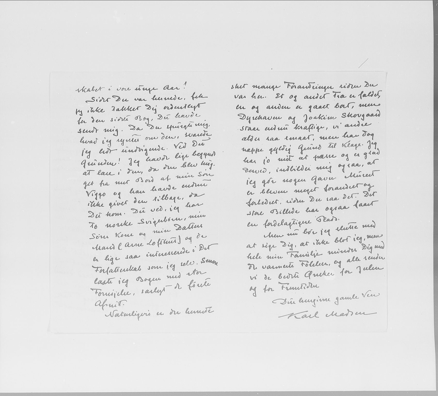 Skredsvig, Christian, AV/RA-PA-0353/E/L0001: Privatbrev fra enkeltpersoner, 1888-1961, s. 161