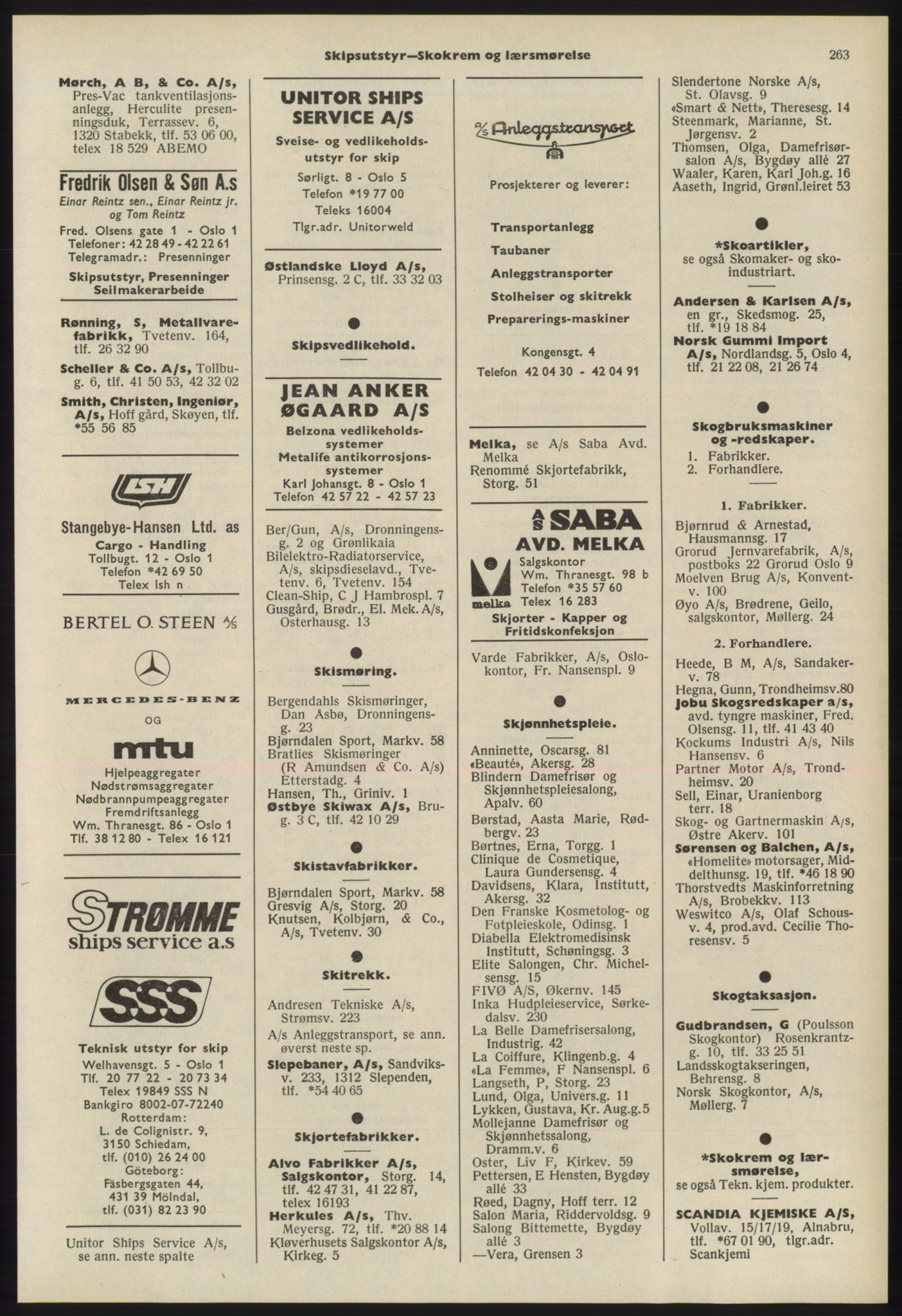 Kristiania/Oslo adressebok, PUBL/-, 1975-1976, s. 263