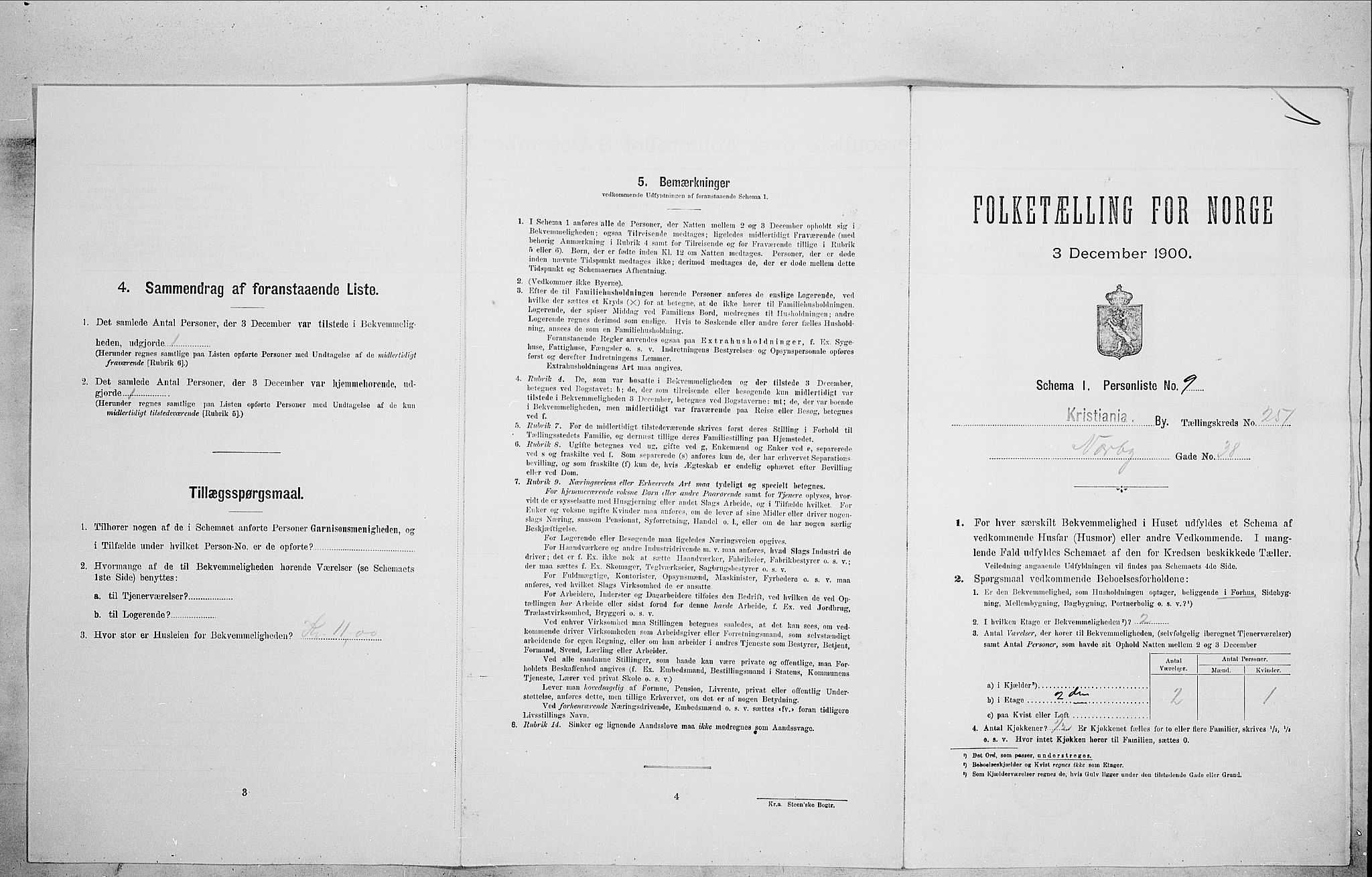 SAO, Folketelling 1900 for 0301 Kristiania kjøpstad, 1900, s. 65337