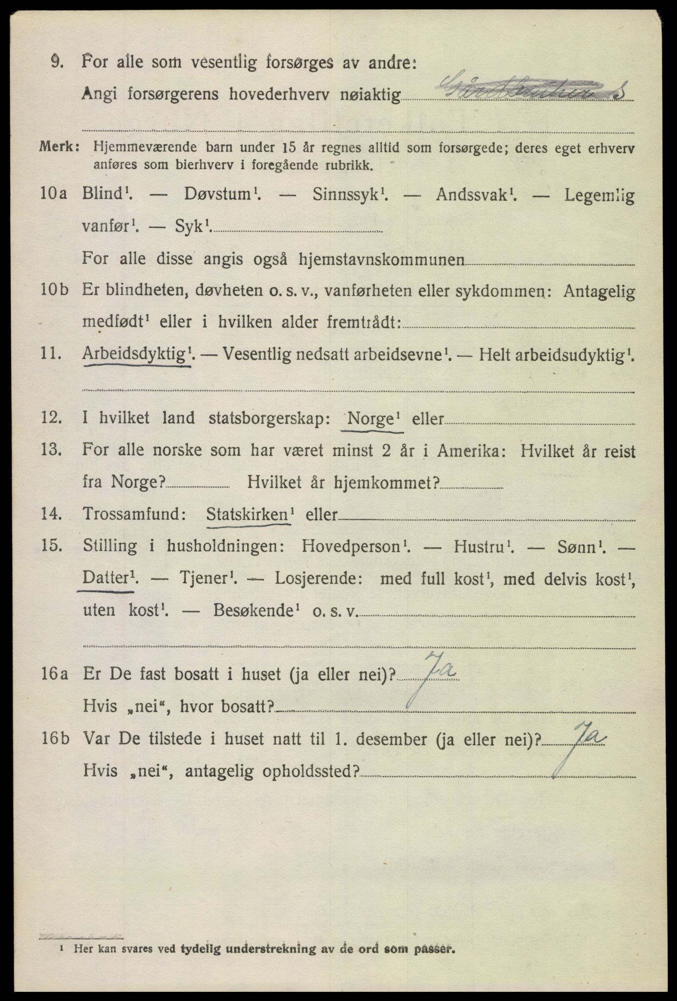 SAH, Folketelling 1920 for 0540 Sør-Aurdal herred, 1920, s. 7404