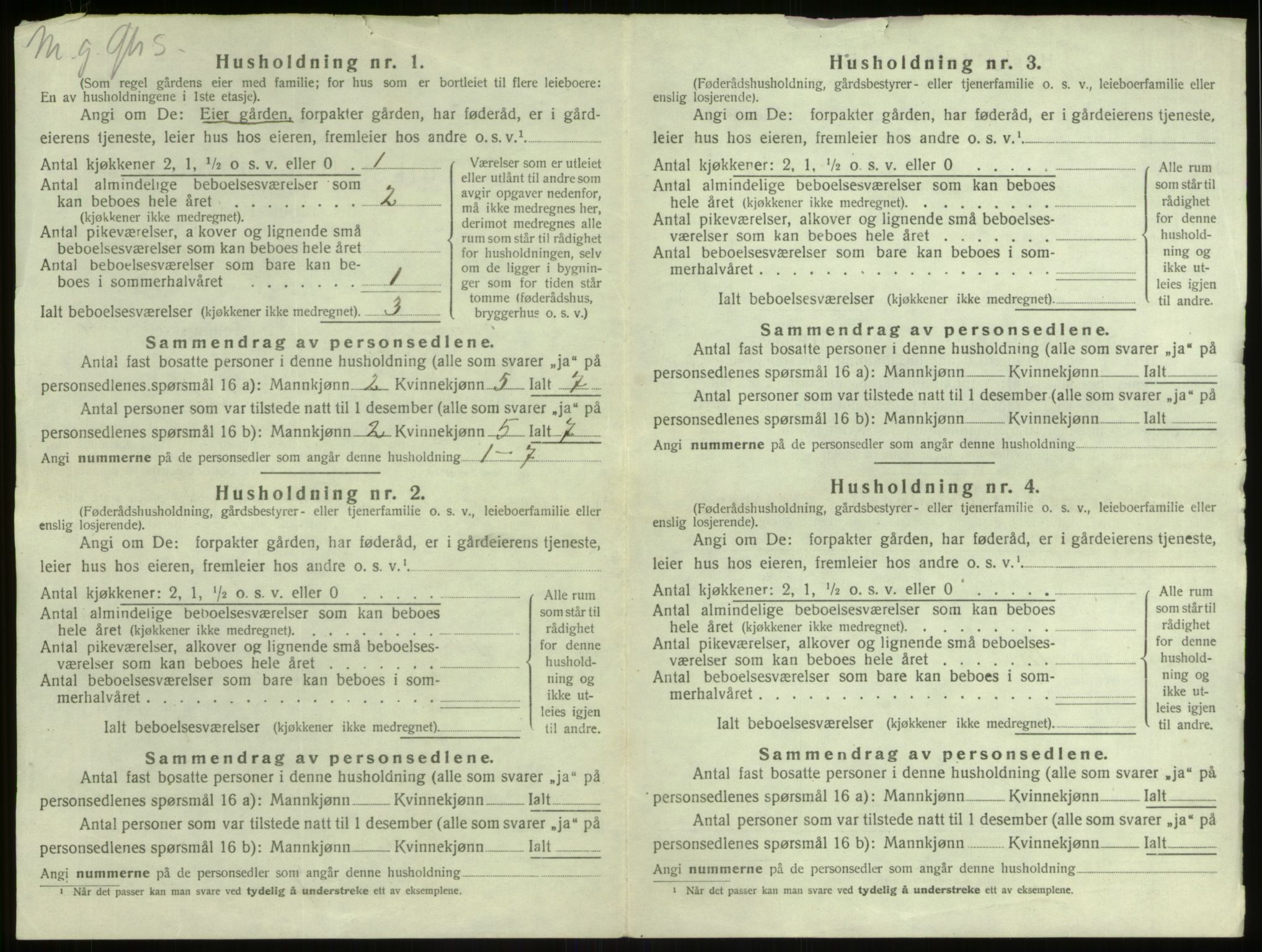 SAB, Folketelling 1920 for 1261 Manger herred, 1920, s. 760