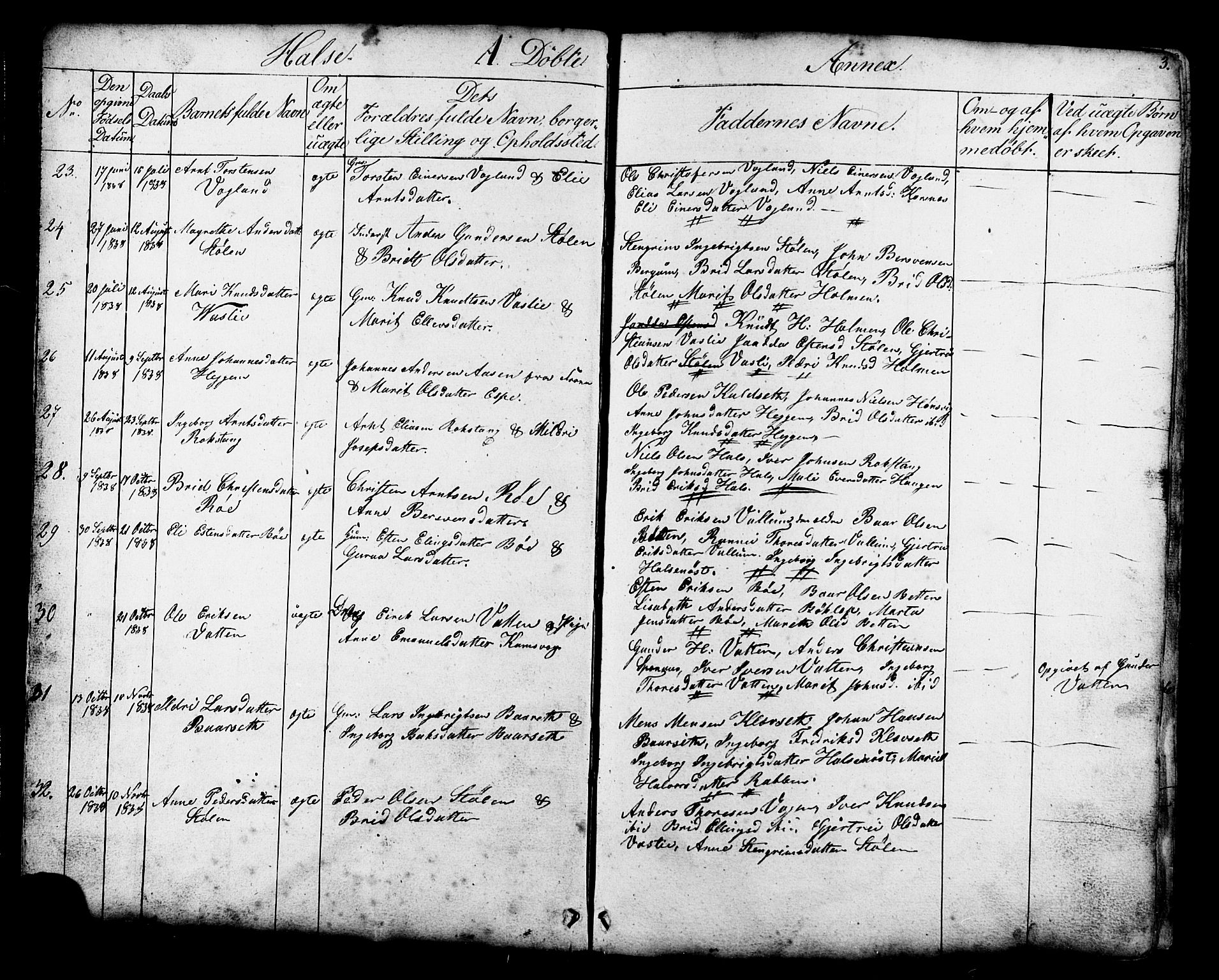 Ministerialprotokoller, klokkerbøker og fødselsregistre - Møre og Romsdal, AV/SAT-A-1454/576/L0890: Klokkerbok nr. 576C01, 1837-1908, s. 3