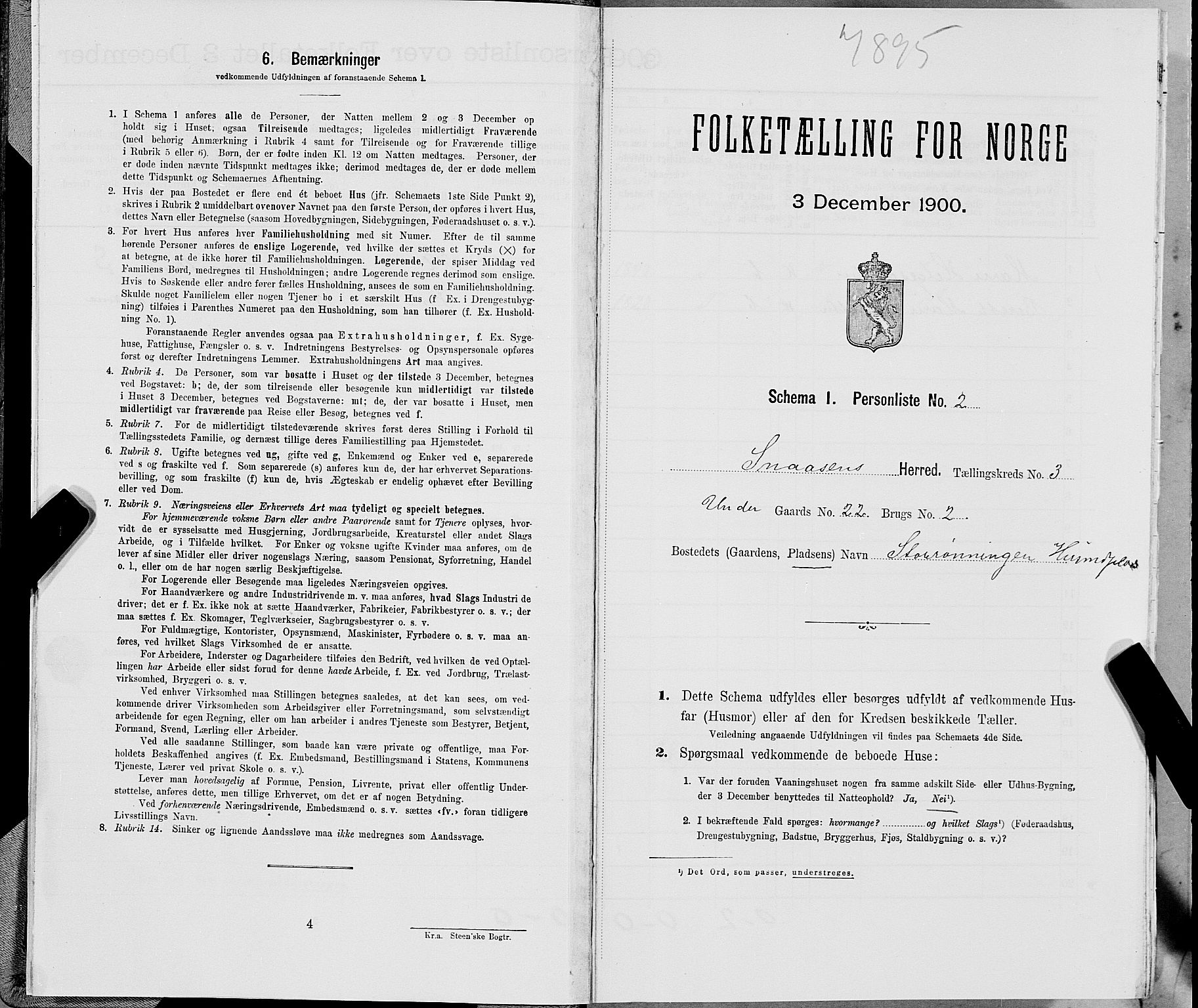 SAT, Folketelling 1900 for 1736 Snåsa herred, 1900, s. 570