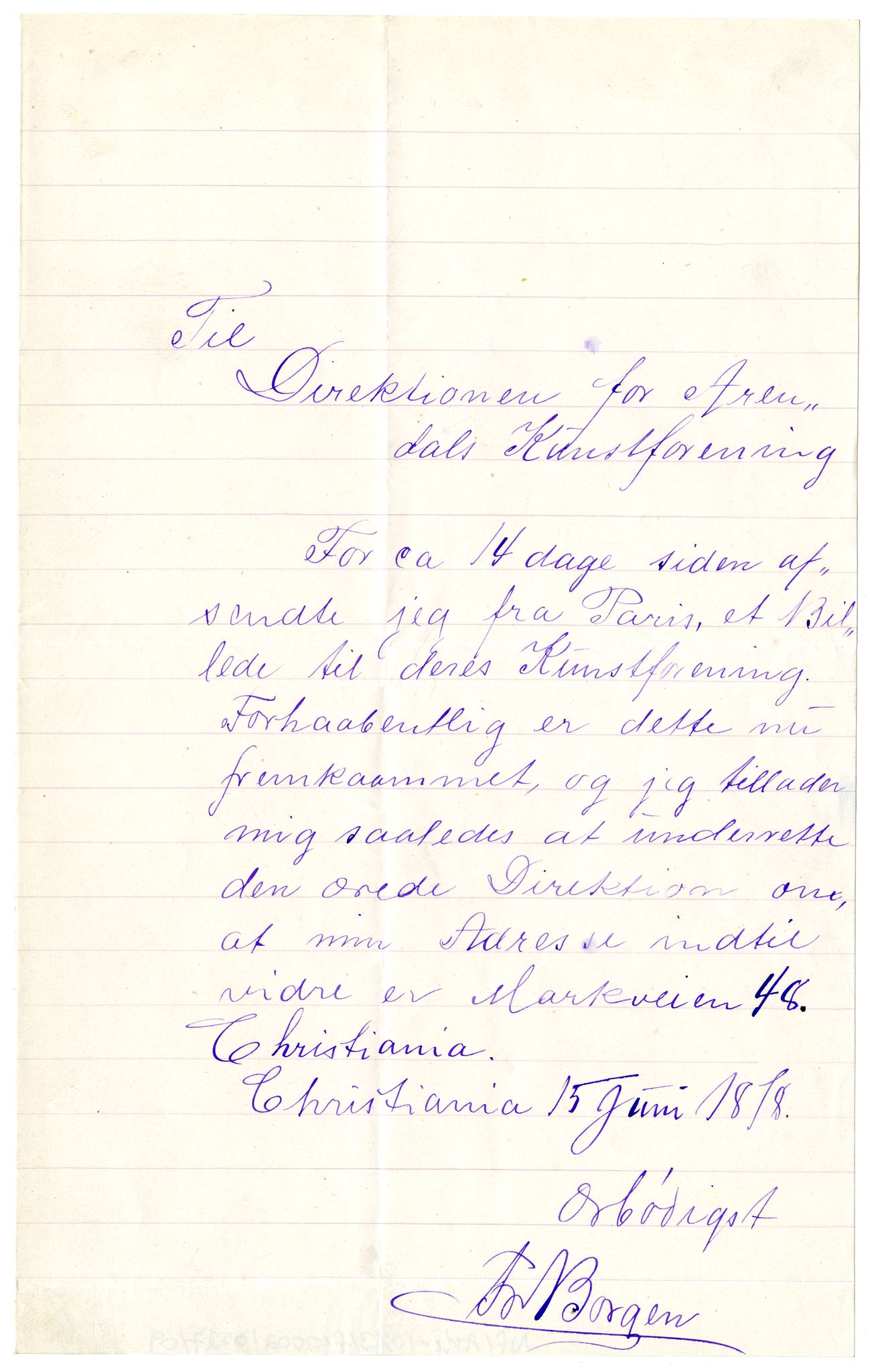 Diderik Maria Aalls brevsamling, NF/Ark-1023/F/L0002: D.M. Aalls brevsamling. B - C, 1799-1889, s. 146