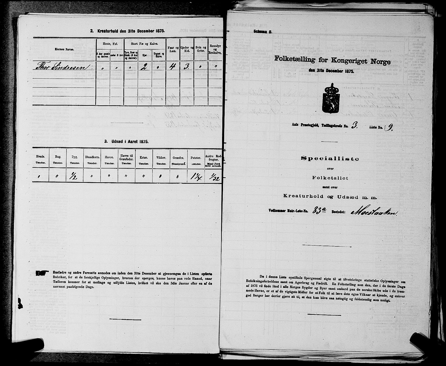 SAKO, Folketelling 1875 for 0619P Ål prestegjeld, 1875, s. 332