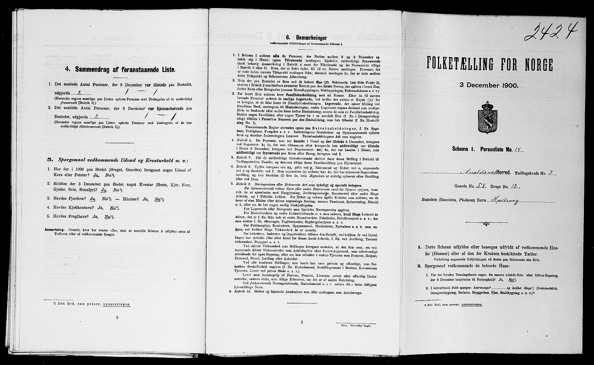 SAST, Folketelling 1900 for 1147 Avaldsnes herred, 1900, s. 1510