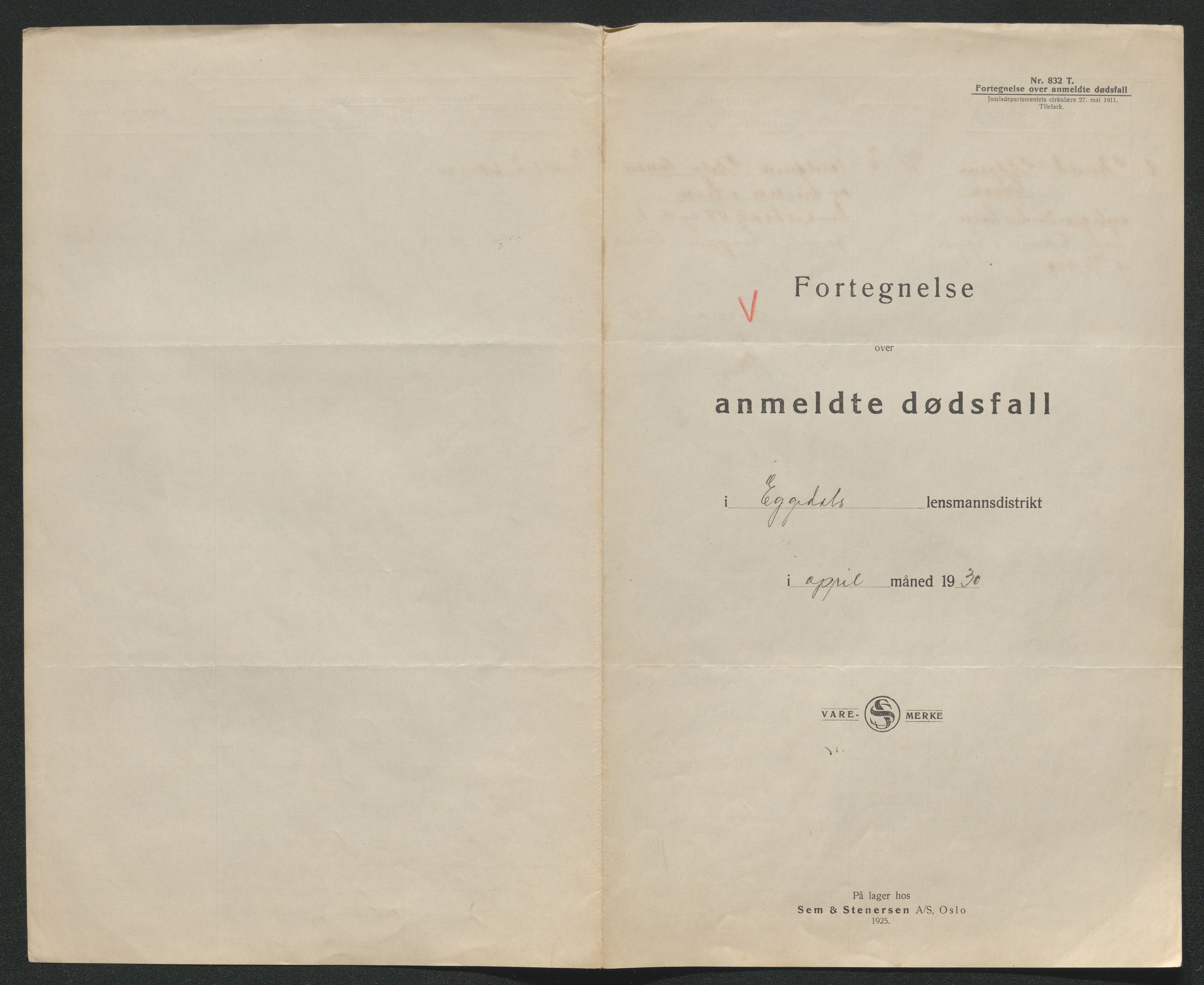 Eiker, Modum og Sigdal sorenskriveri, AV/SAKO-A-123/H/Ha/Hab/L0046: Dødsfallsmeldinger, 1930-1931, s. 182