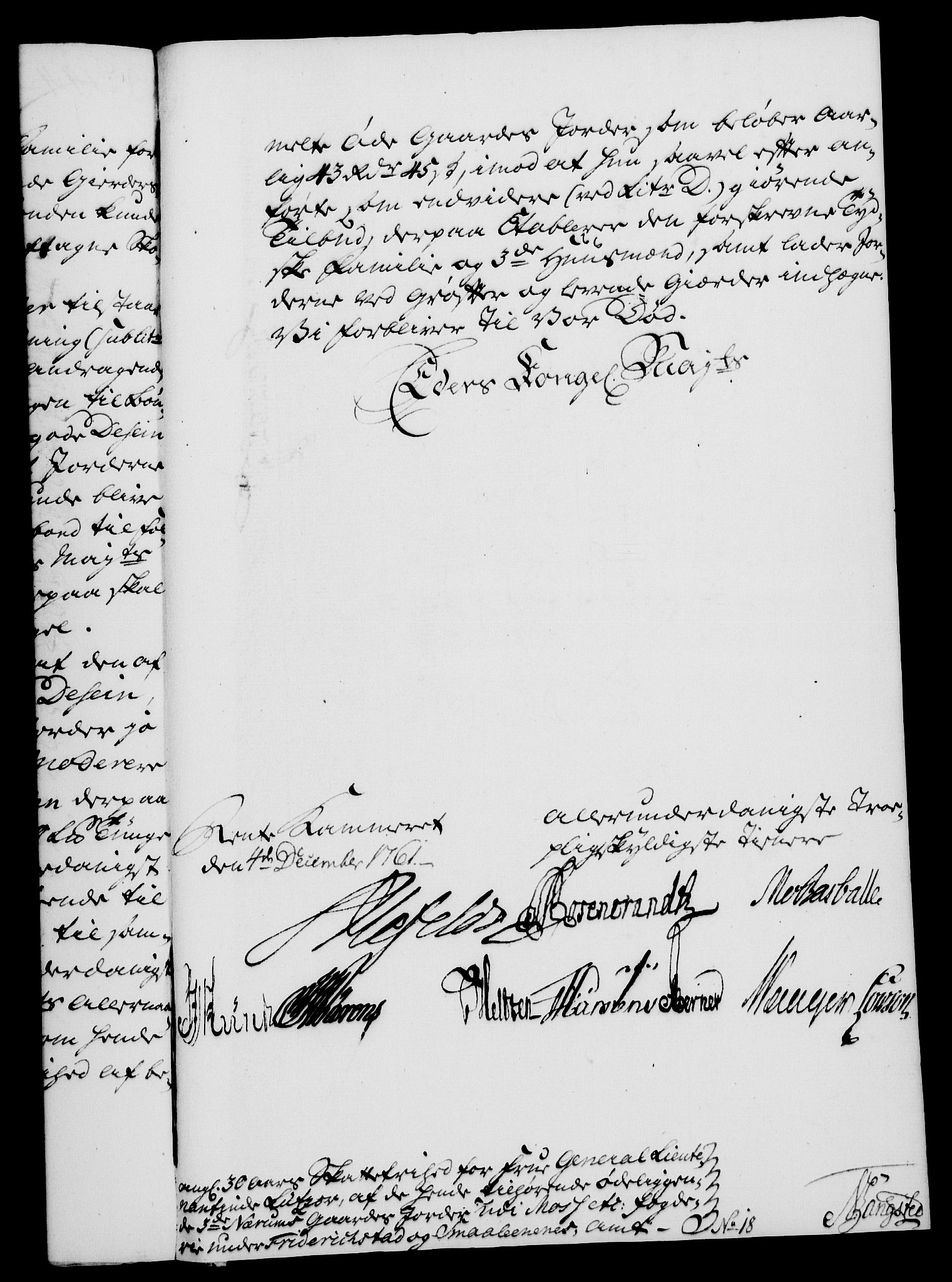 Rentekammeret, Kammerkanselliet, AV/RA-EA-3111/G/Gf/Gfa/L0043: Norsk relasjons- og resolusjonsprotokoll (merket RK 52.43), 1761, s. 531