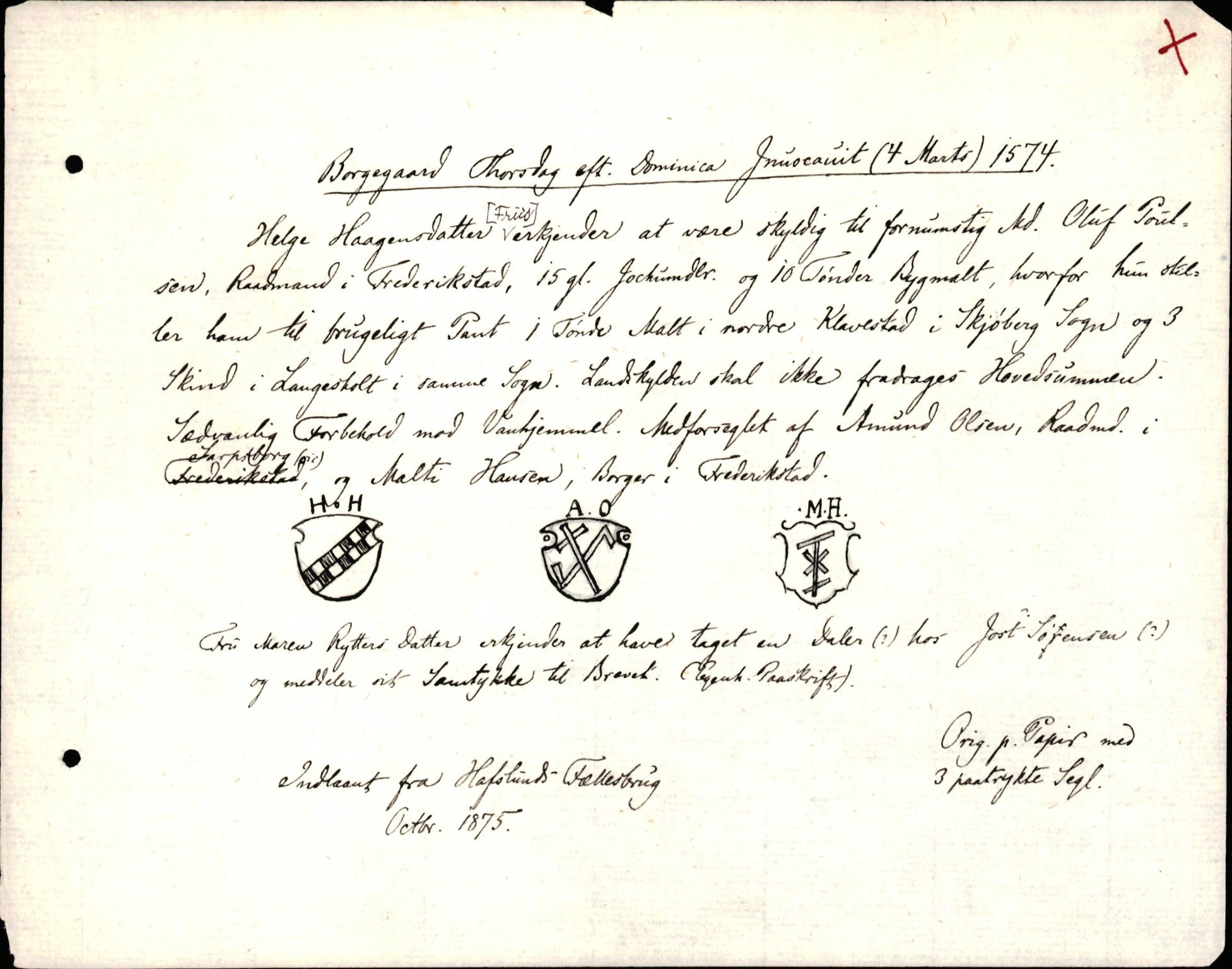 Riksarkivets diplomsamling, AV/RA-EA-5965/F35/F35d/L0001: Innlånte diplomer, seddelregister, 1316-1591, s. 401