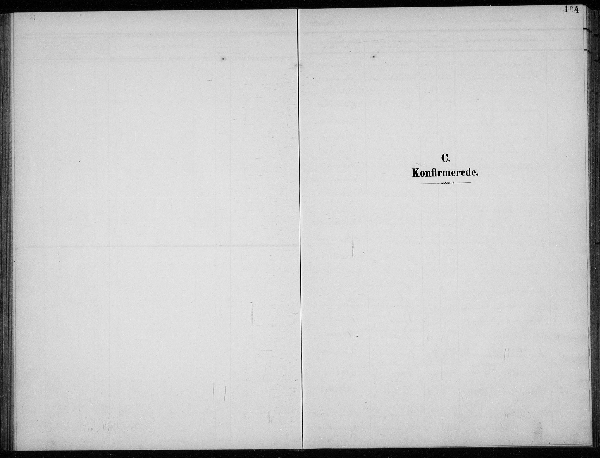 Lund sokneprestkontor, SAST/A-101809/S07/L0008: Klokkerbok nr. B 8, 1902-1936, s. 104