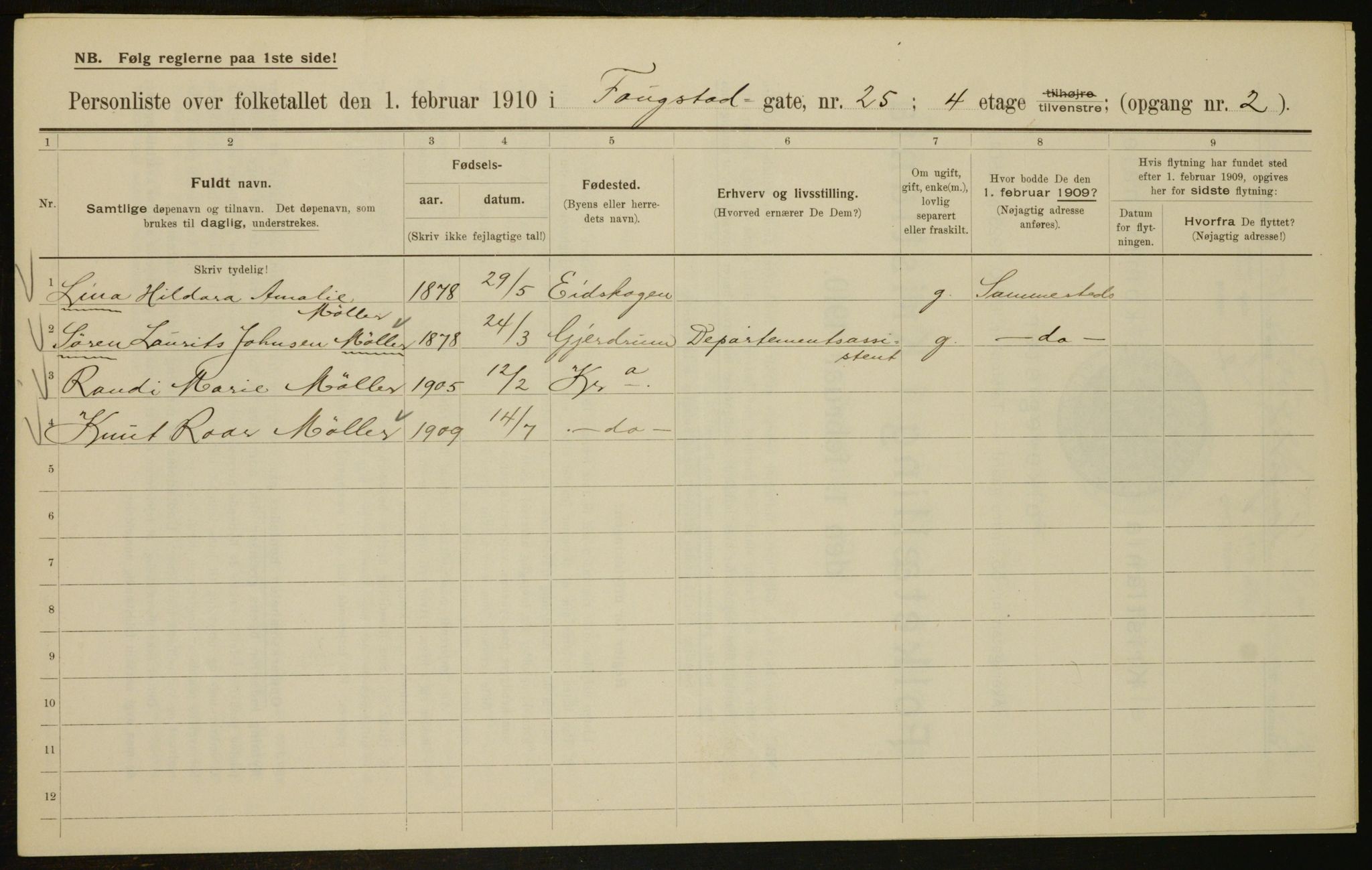 OBA, Kommunal folketelling 1.2.1910 for Kristiania, 1910, s. 23889