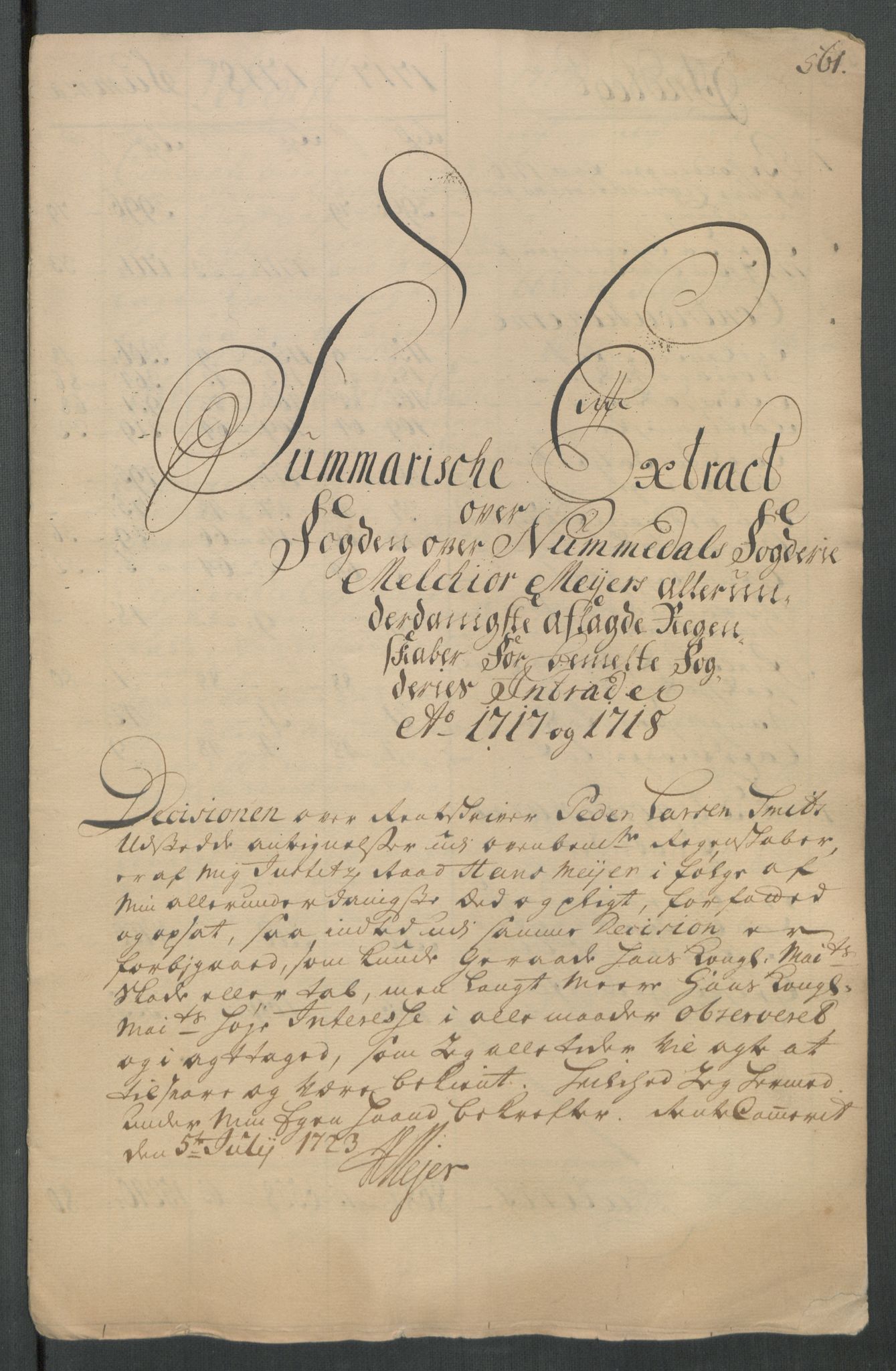 Rentekammeret inntil 1814, Reviderte regnskaper, Fogderegnskap, RA/EA-4092/R64/L4439: Fogderegnskap Namdal, 1718, s. 11