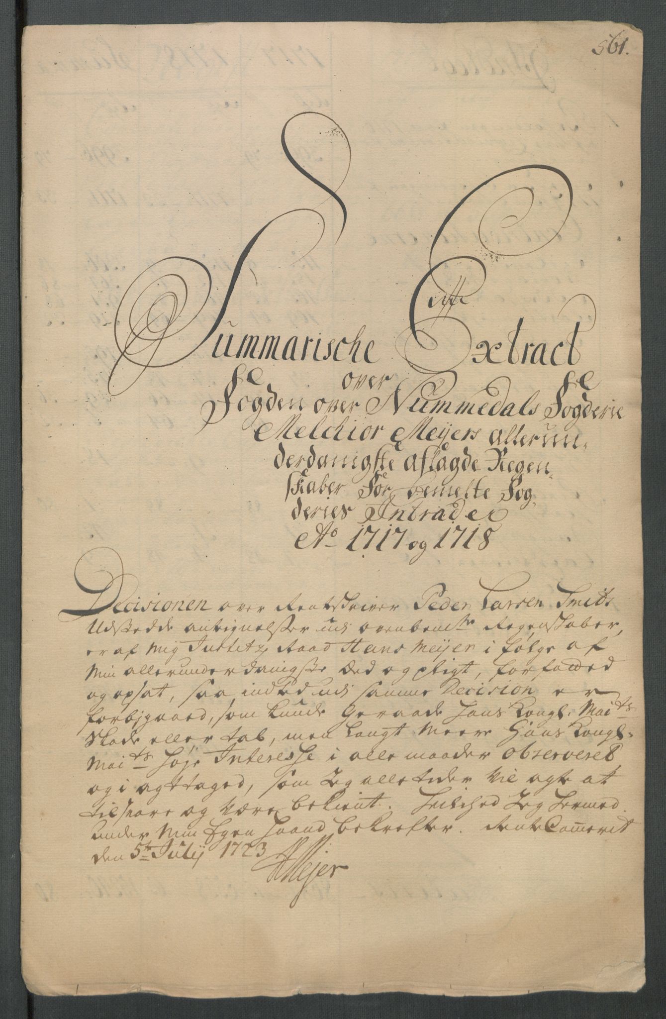 Rentekammeret inntil 1814, Reviderte regnskaper, Fogderegnskap, AV/RA-EA-4092/R64/L4439: Fogderegnskap Namdal, 1718, s. 11