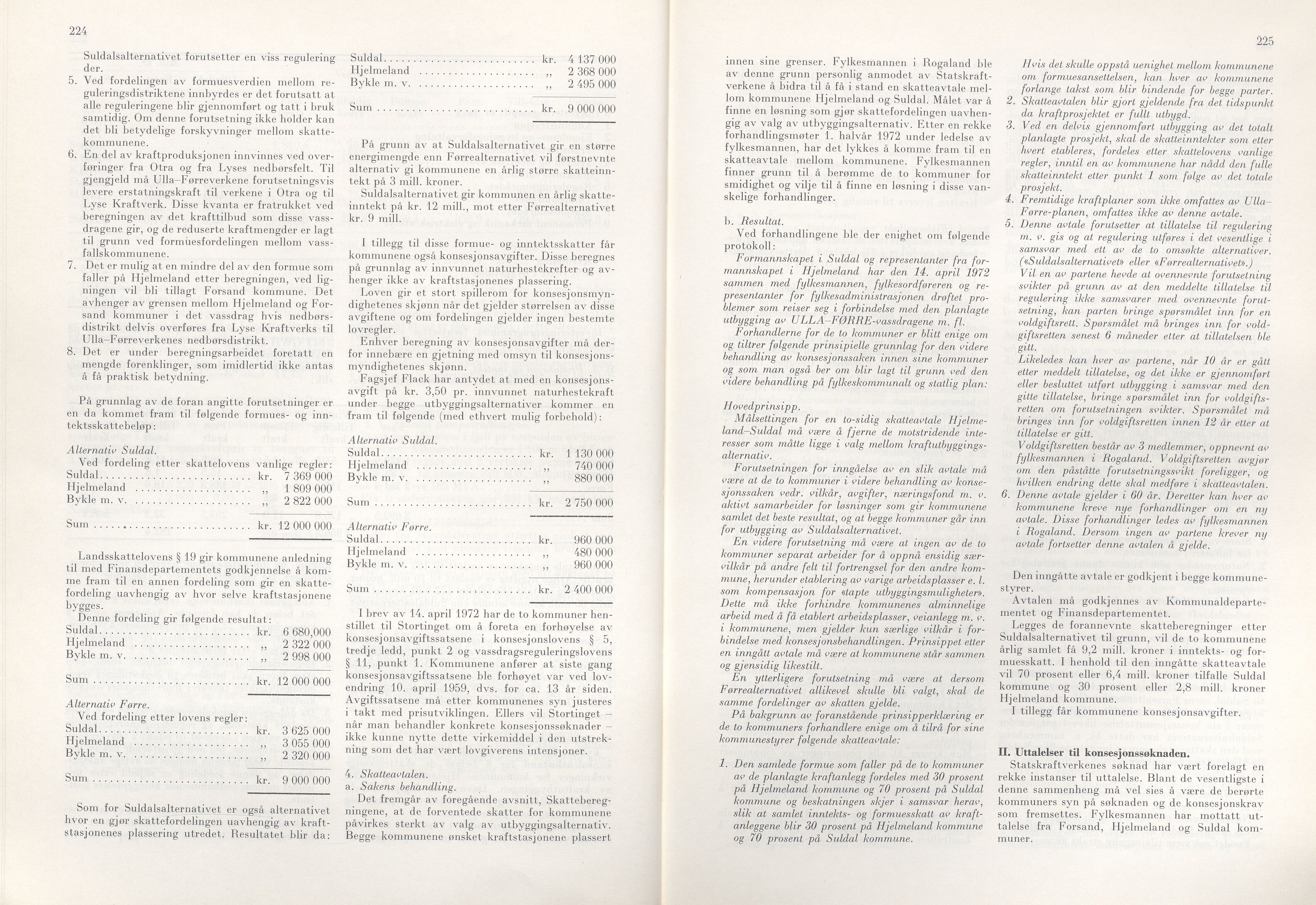 Rogaland fylkeskommune - Fylkesrådmannen , IKAR/A-900/A/Aa/Aaa/L0092: Møtebok , 1972, s. 224-225