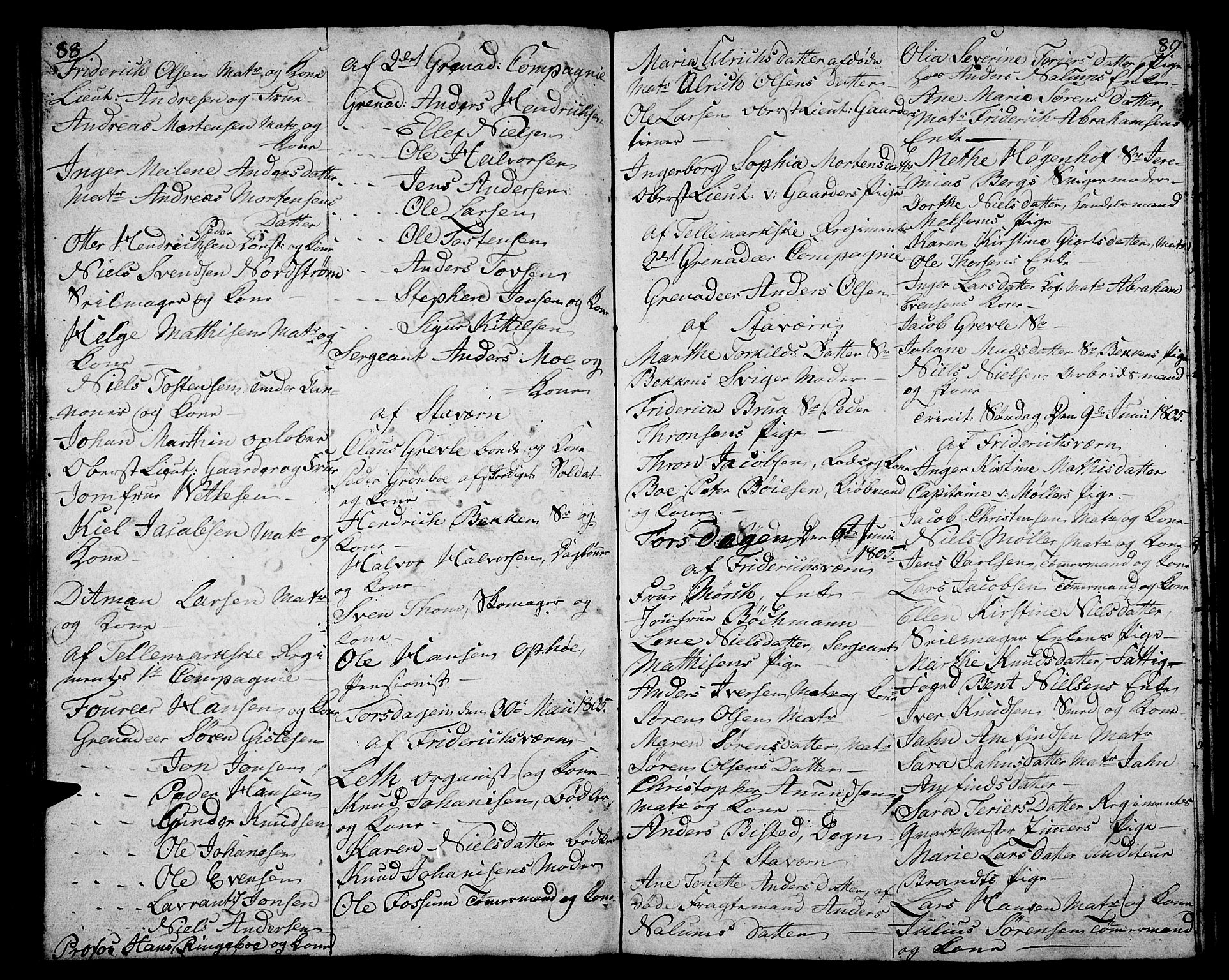Stavern kirkebøker, AV/SAKO-A-318/F/Fa/L0005: Ministerialbok nr. 5, 1800-1816, s. 88-89