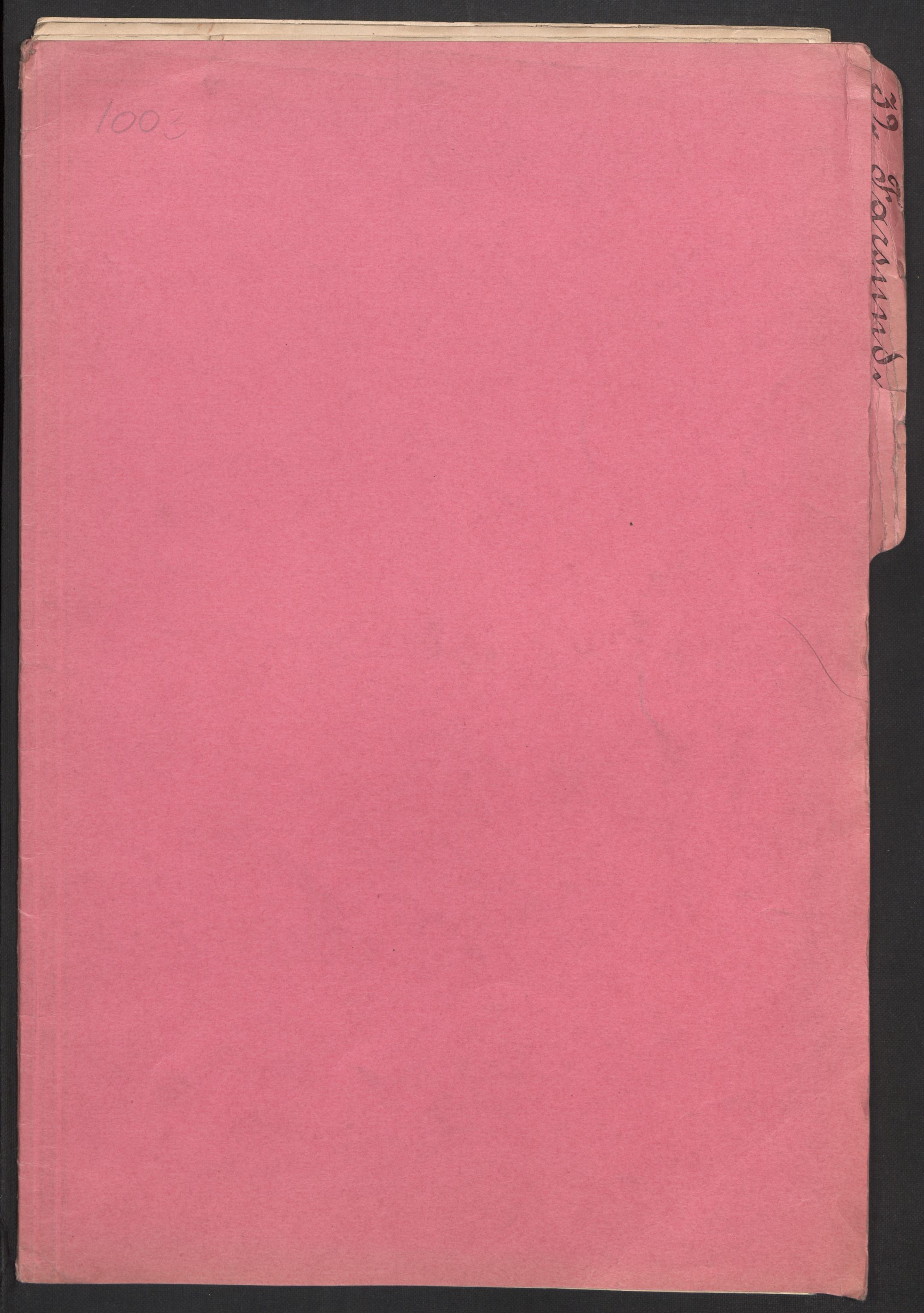 SAK, Folketelling 1920 for 1003 Farsund ladested, 1920, s. 1