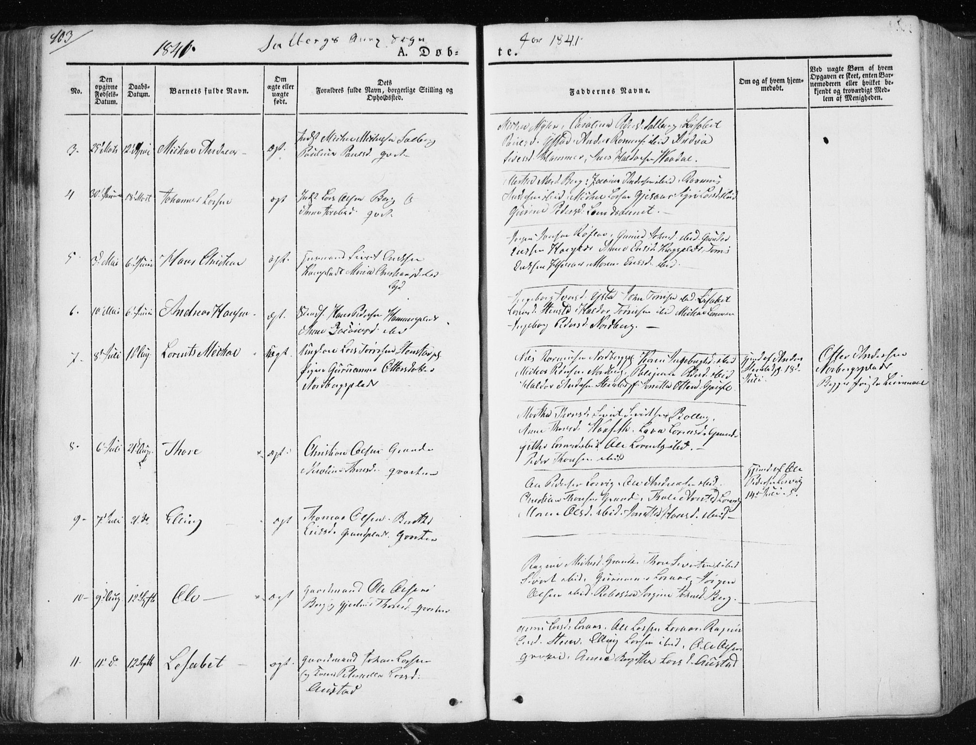 Ministerialprotokoller, klokkerbøker og fødselsregistre - Nord-Trøndelag, SAT/A-1458/730/L0280: Ministerialbok nr. 730A07 /2, 1840-1854, s. 103
