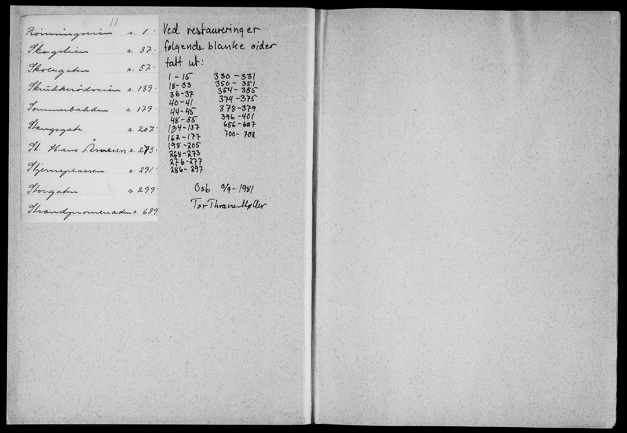 Gjerpen sorenskriveri, SAKO/A-216/G/Gb/Gbc/L0011: Panteregister nr. III 11
