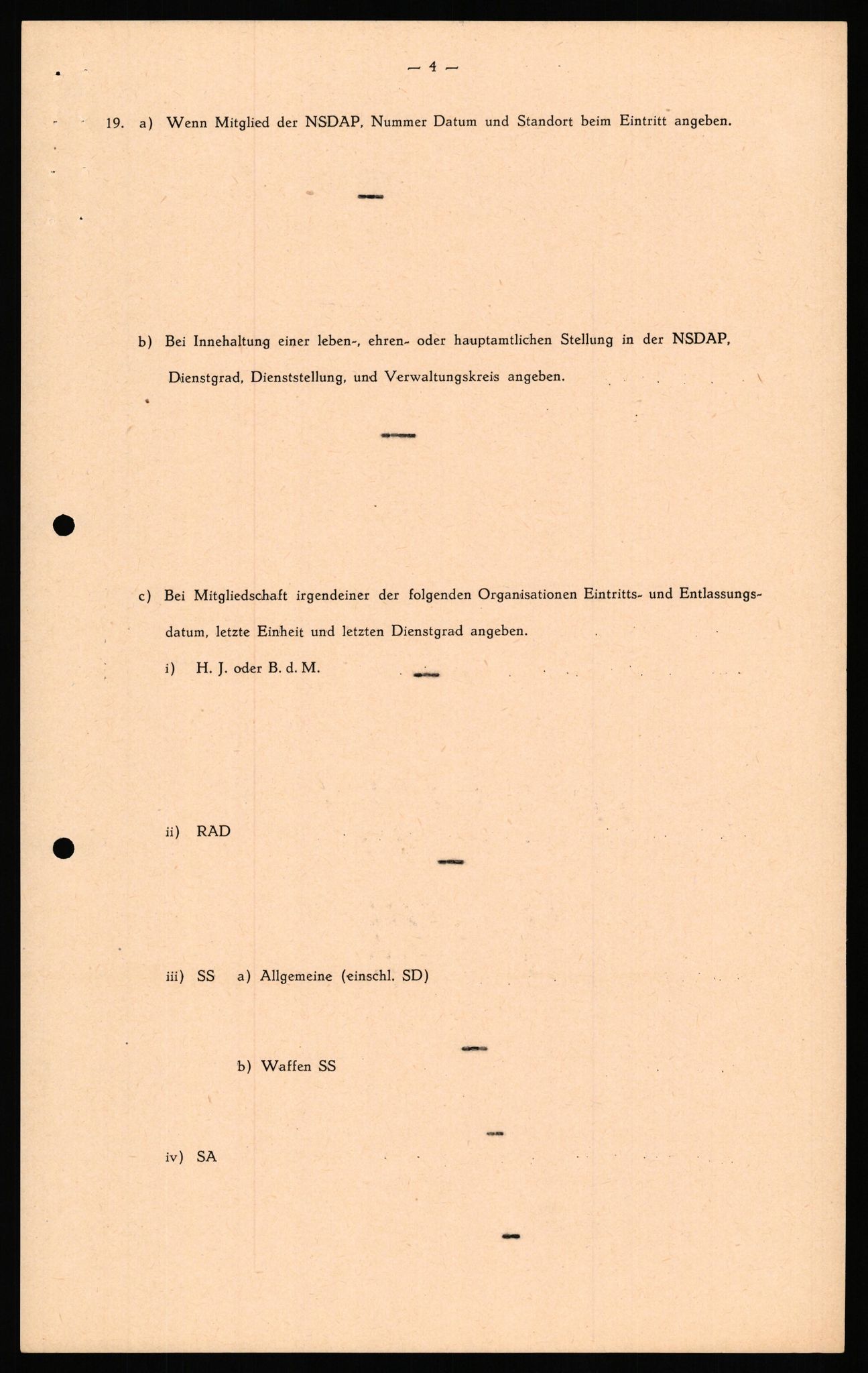 Forsvaret, Forsvarets overkommando II, RA/RAFA-3915/D/Db/L0033: CI Questionaires. Tyske okkupasjonsstyrker i Norge. Tyskere., 1945-1946, s. 443