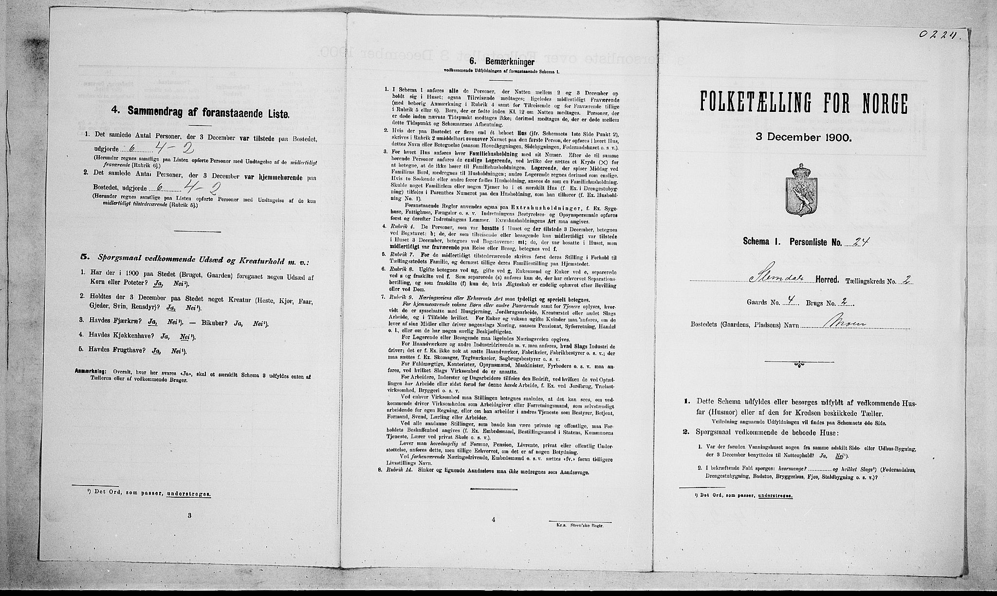 SAKO, Folketelling 1900 for 0811 Slemdal herred, 1900, s. 102