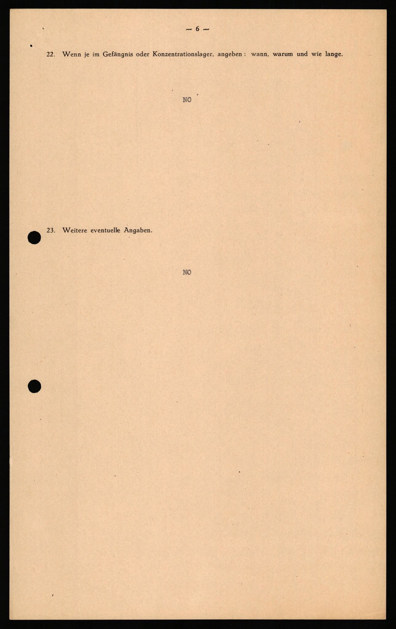 Forsvaret, Forsvarets overkommando II, AV/RA-RAFA-3915/D/Db/L0035: CI Questionaires. Tyske okkupasjonsstyrker i Norge. Tyskere., 1945-1946, s. 17