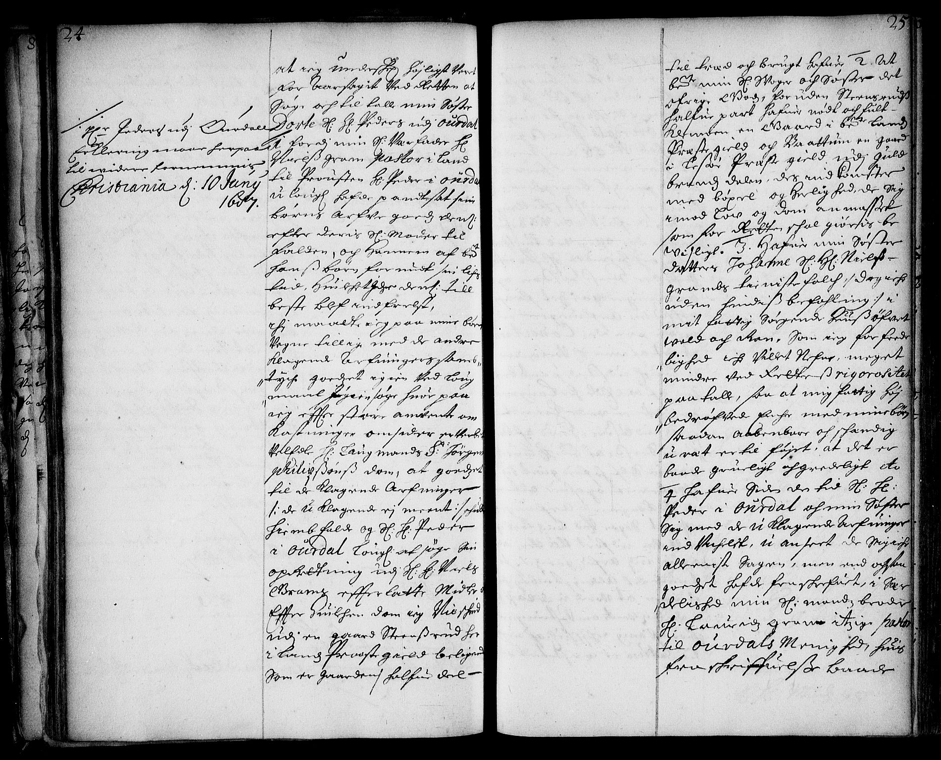 Stattholderembetet 1572-1771, AV/RA-EA-2870/Ae/L0004: Supplikasjons- og resolusjonsprotokoll, 1687, s. 24b-25a