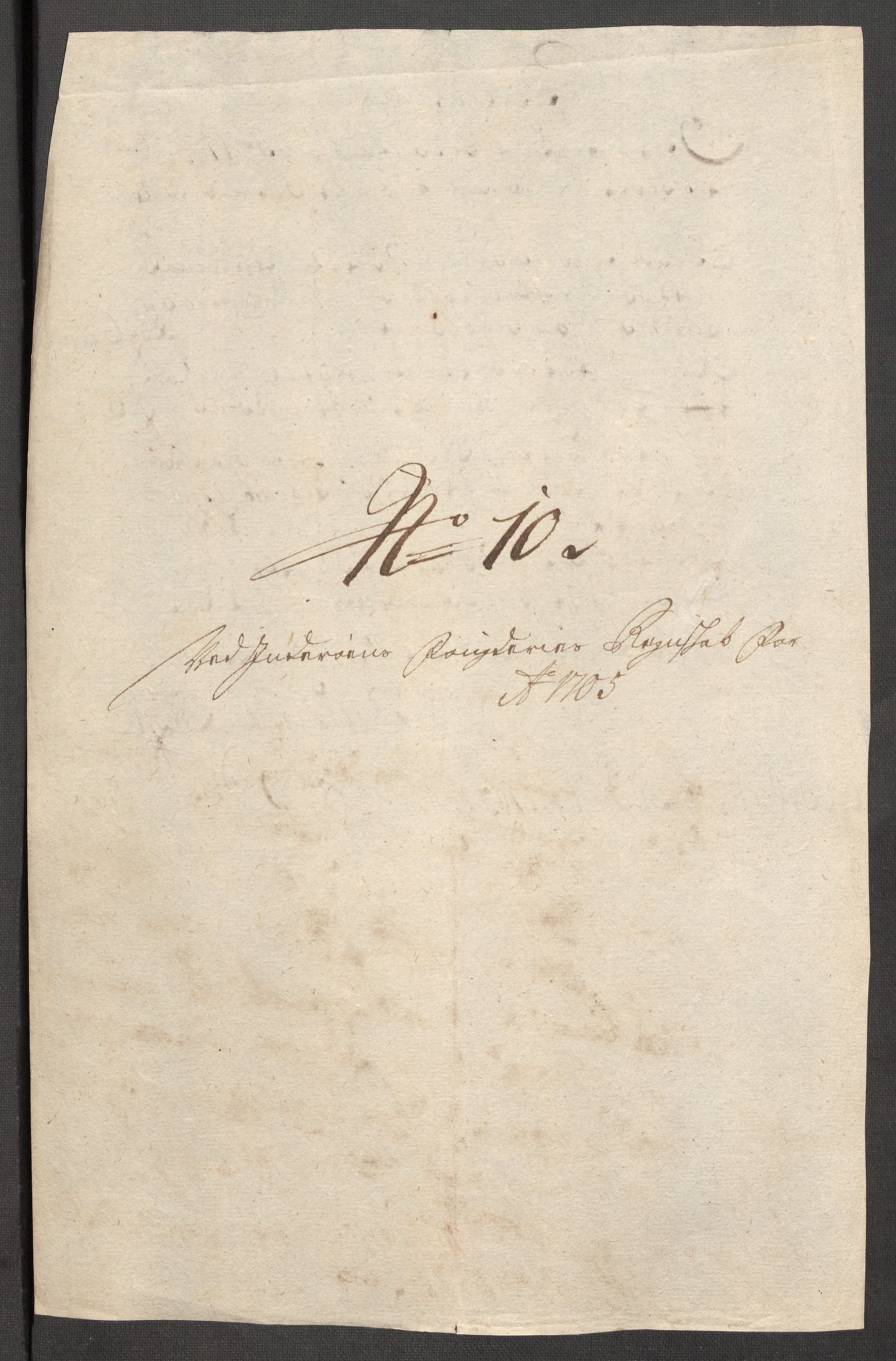 Rentekammeret inntil 1814, Reviderte regnskaper, Fogderegnskap, RA/EA-4092/R63/L4314: Fogderegnskap Inderøy, 1705, s. 159