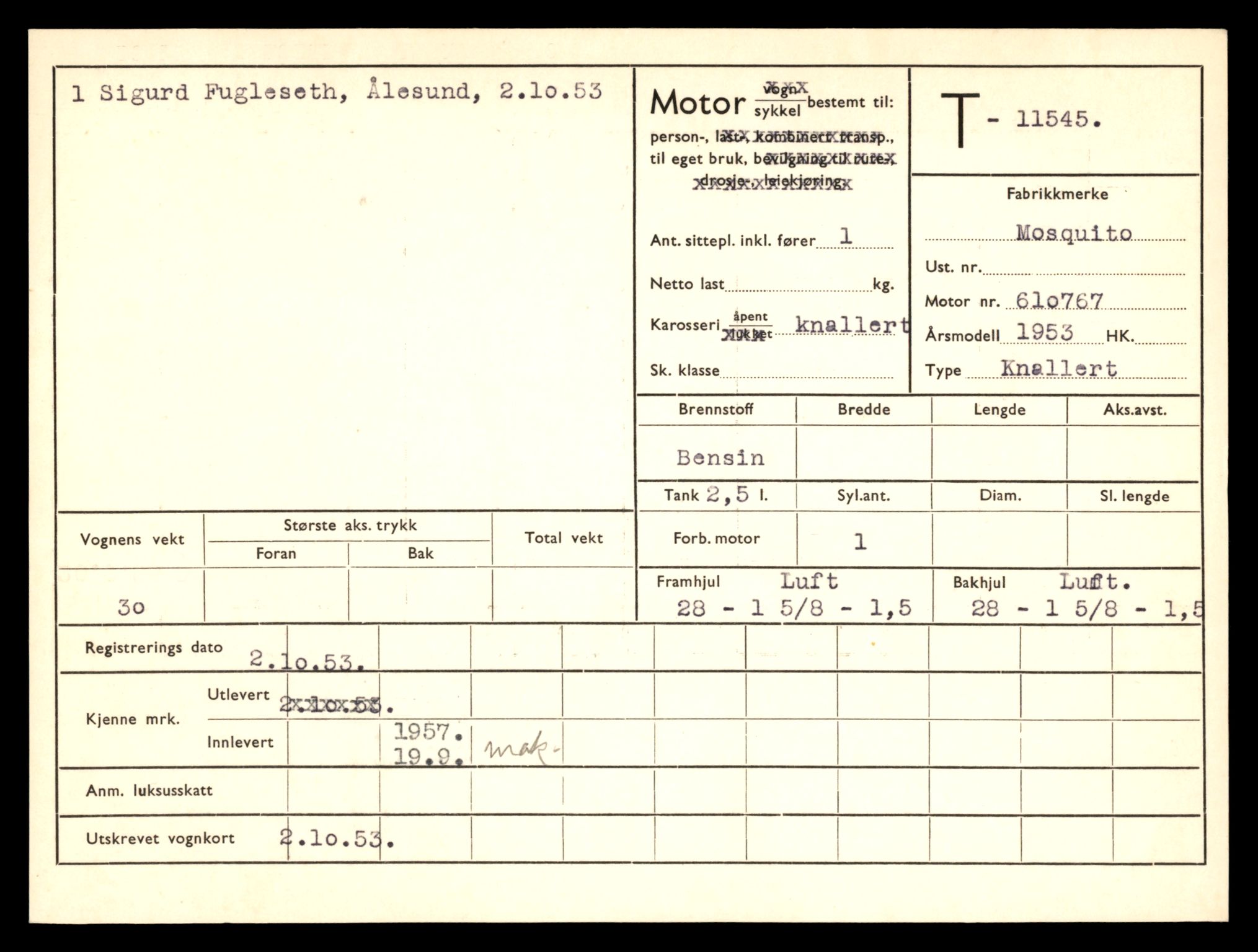 Møre og Romsdal vegkontor - Ålesund trafikkstasjon, AV/SAT-A-4099/F/Fe/L0029: Registreringskort for kjøretøy T 11430 - T 11619, 1927-1998, s. 2021