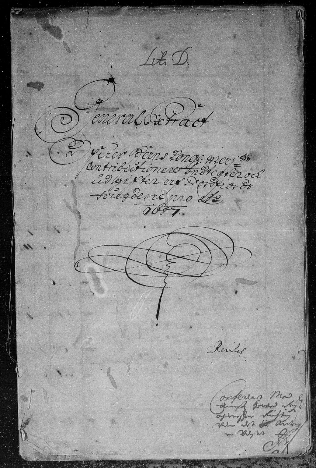 Rentekammeret inntil 1814, Reviderte regnskaper, Stiftamtstueregnskaper, Bergen stiftamt, RA/EA-6043/R/Rc/L0084: Bergen stiftamt, 1687