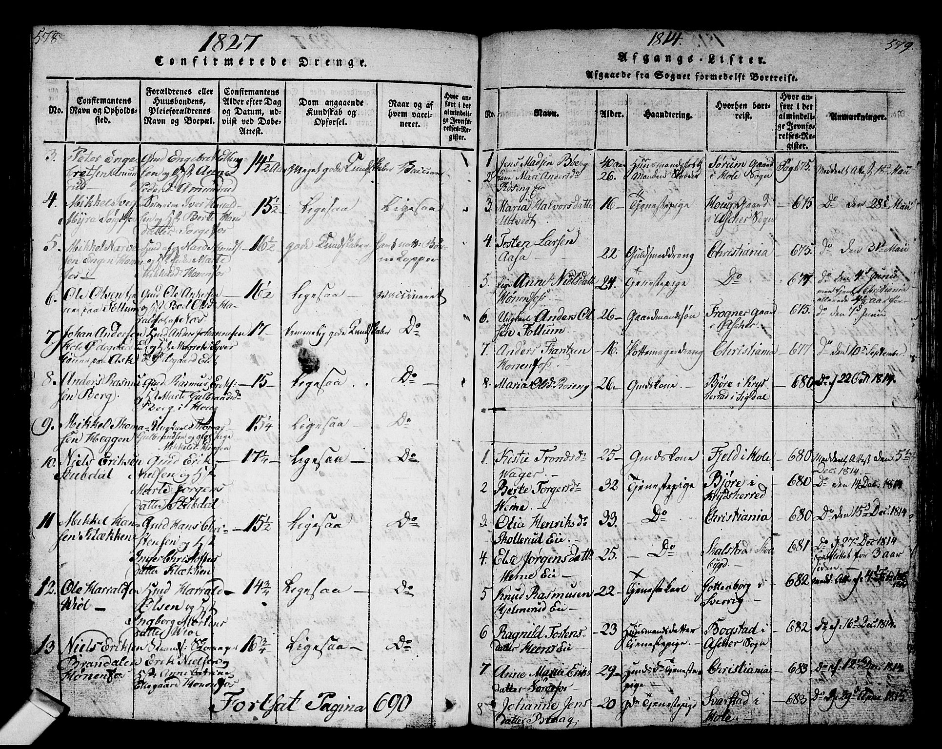 Norderhov kirkebøker, AV/SAKO-A-237/G/Ga/L0002: Klokkerbok nr. I 2, 1814-1867, s. 578-579